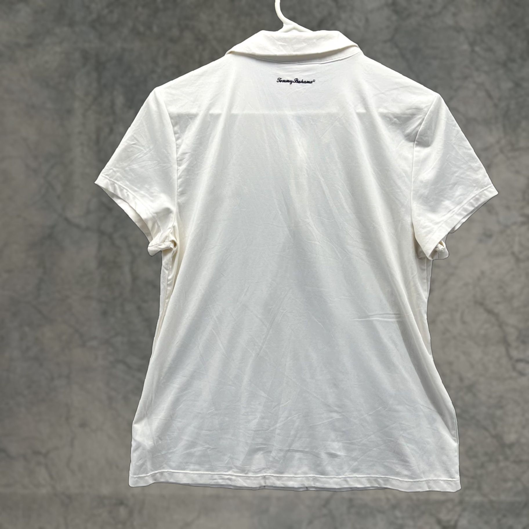 Tommy Bahama Tommy Bahama Golf Polo Shirt Womens Large White Stretch Quarter Zip Top Size L / US 10 / IT 46 - 1 Thumbnail