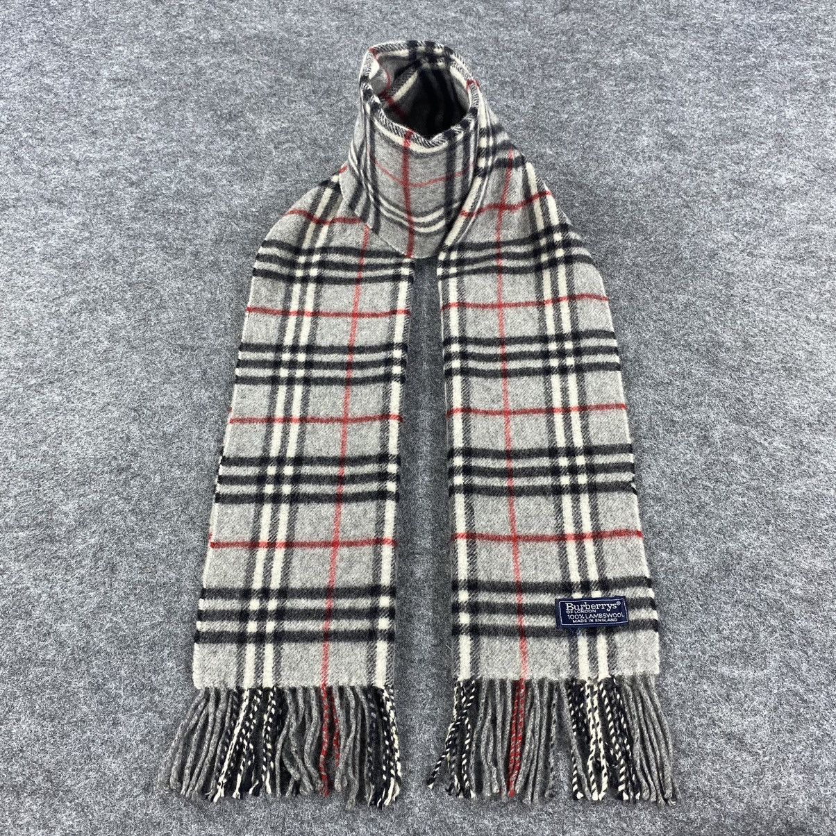 Burberry × Vintage Burberrys Scarf # D203 # Muffler # Neckwear Size ONE SIZE - 2 Thumbnail
