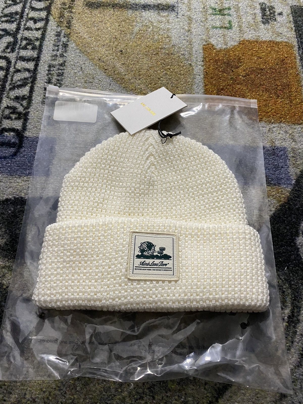 Aime Leon Dore Aime Leon Dore Waffle Beanie Natural Size ONE SIZE - 2 Thumbnail