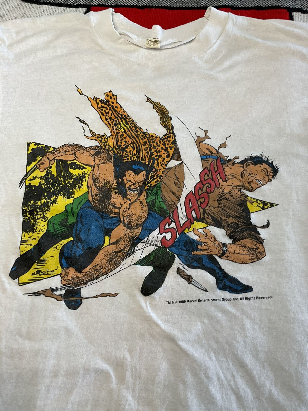 Vintage Vintage marvel shirt Wolverine vs the punisher 1989 Size US M / EU 48-50 / 2 - 3 Thumbnail