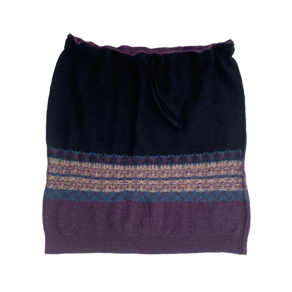 Yohji Yamamoto 💕Iconic Rare Y’s by YOHJI YAMAMOTO Tie Belt OS Wool Skirt Size 28" / US 6 / IT 42 - 4 Thumbnail