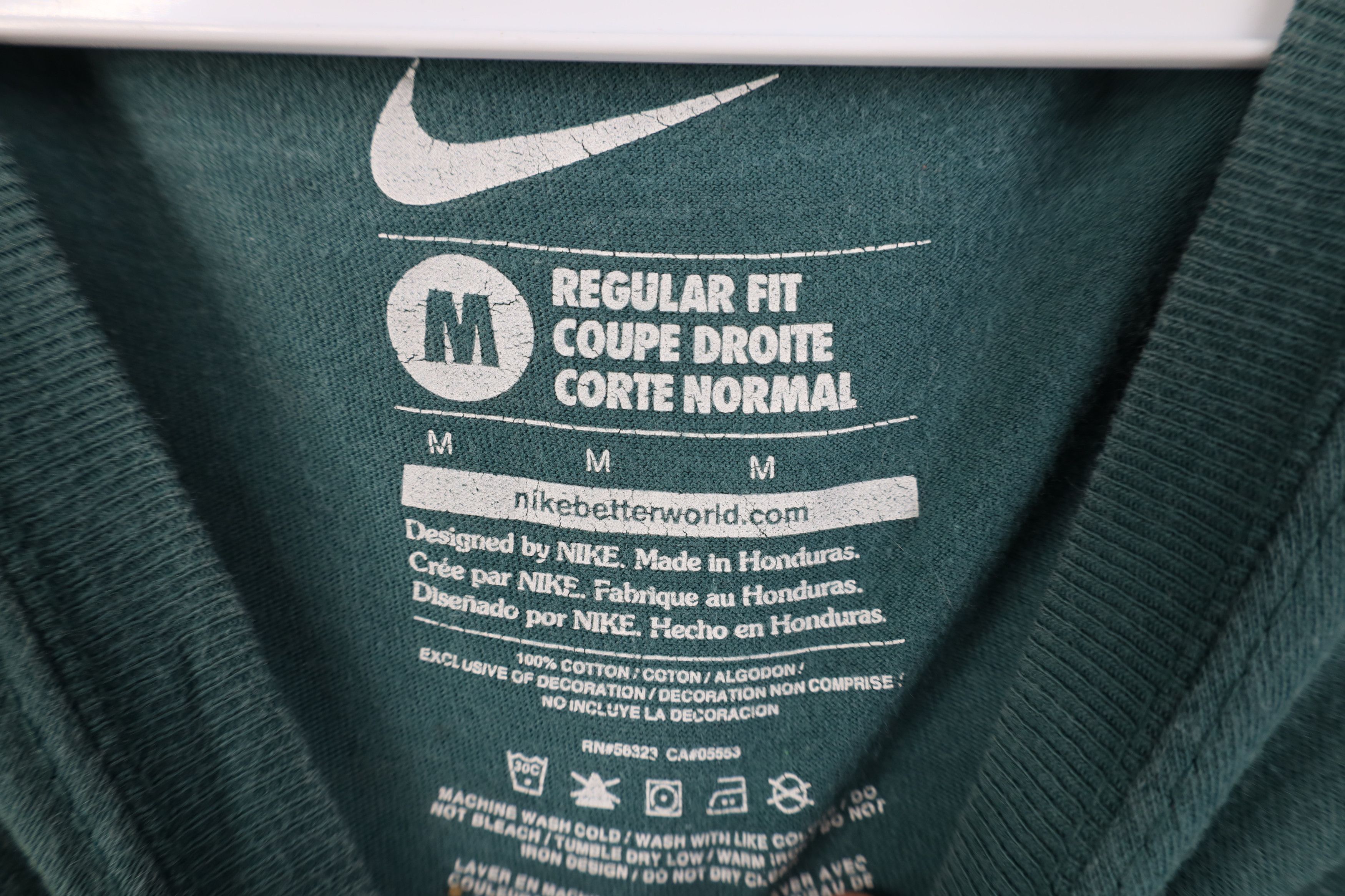 Nike Vintage Nike Travis Scott Mini Swoosh T-Shirt Teal Size US M / EU 48-50 / 2 - 9 Thumbnail