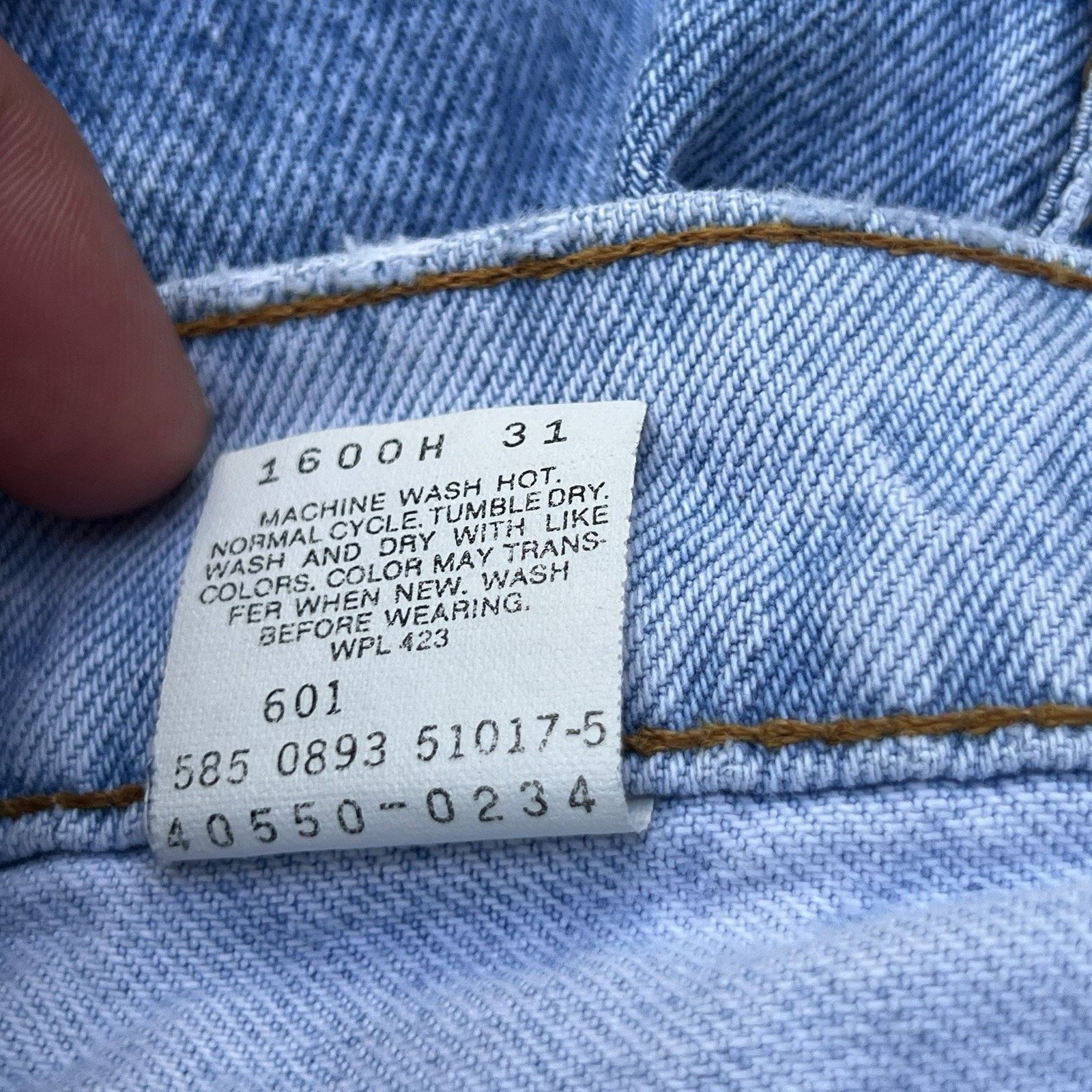 Levi's VTG Levi's 550 31x30 Blue Faded Made in USA Orange Tab 1993 Size US 31 - 9 Thumbnail