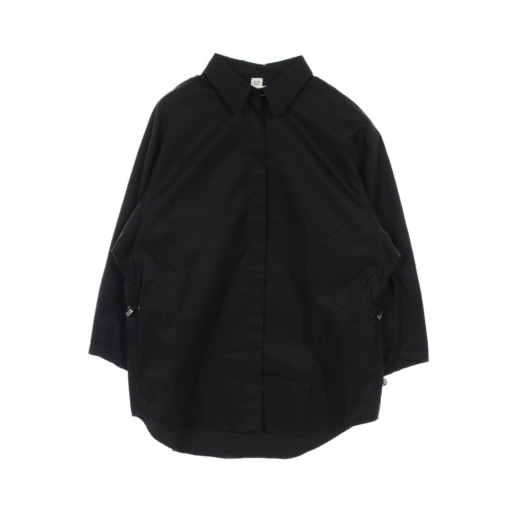 トップス HERMES Long-sleeved shirt cotton 40 Hermes Hermes Long Sleeve Shirt Cotton Top Cotton Tops