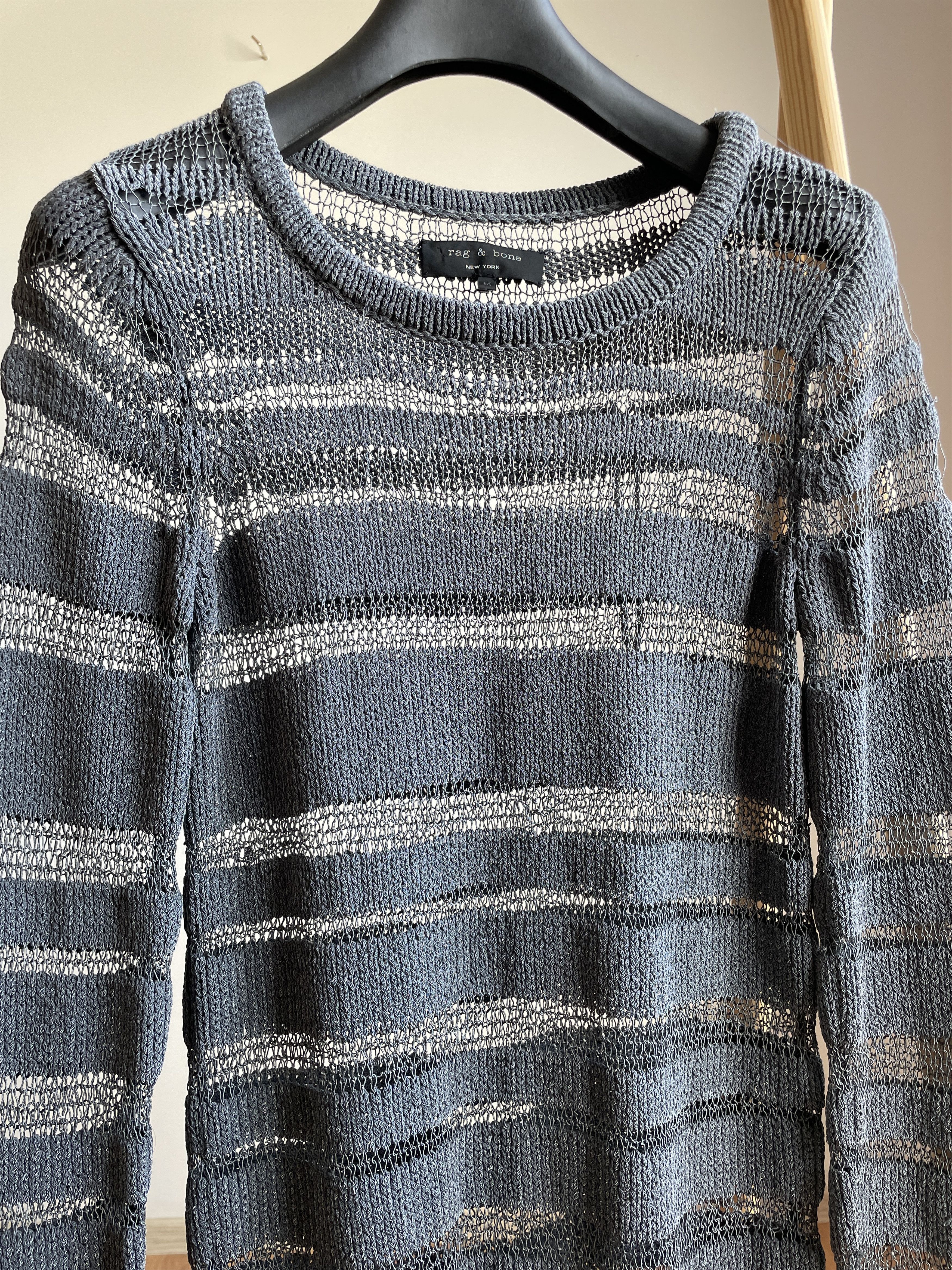 Rag & Bone Rag & Bone Womens Mesh Crochet Chain-Link Sweater Size M / US 6-8 / IT 42-44 - 4 Thumbnail