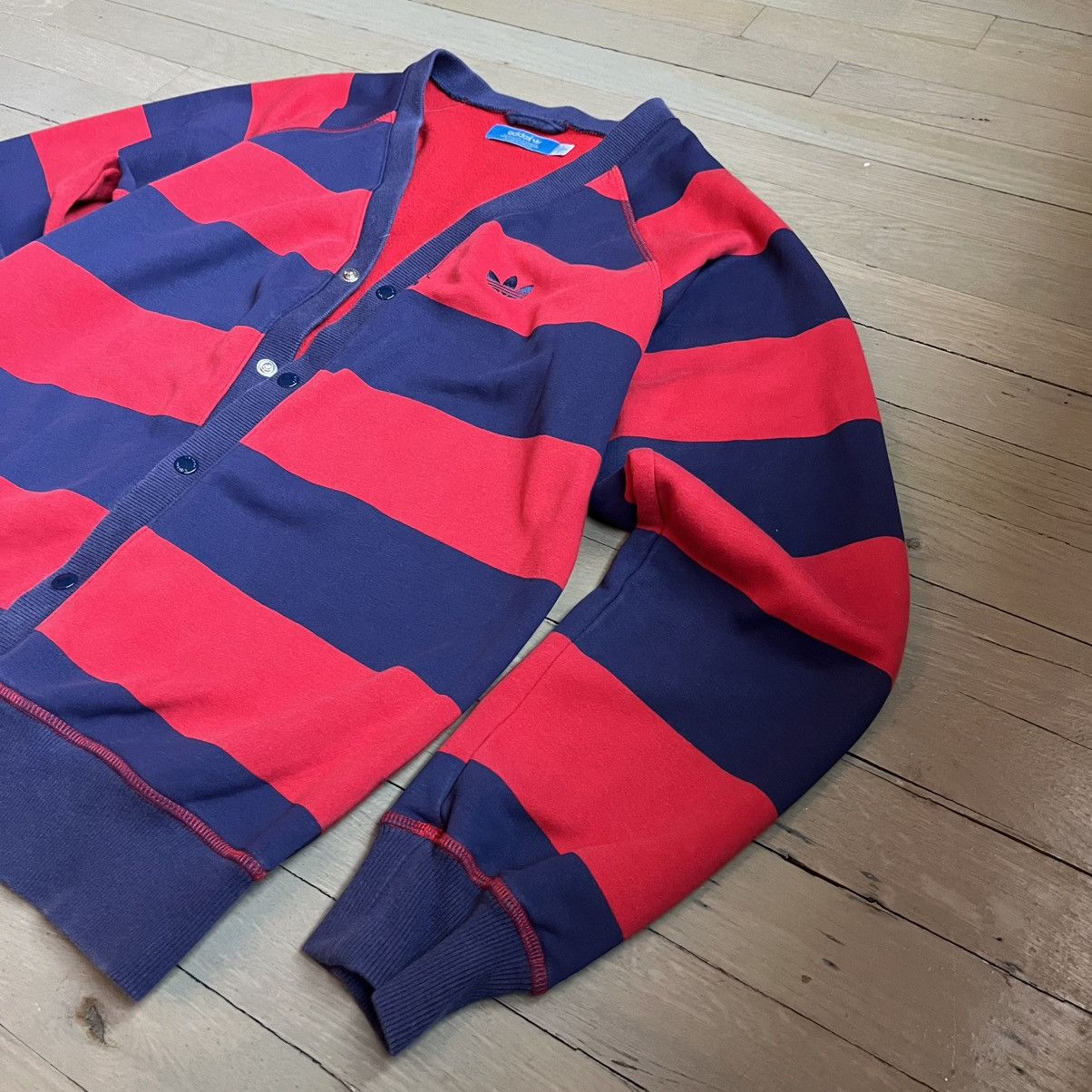 Adidas × Vintage Adidas Vintage Cardigan Sweater Size US S / EU 44-46 / 1 - 7 Thumbnail