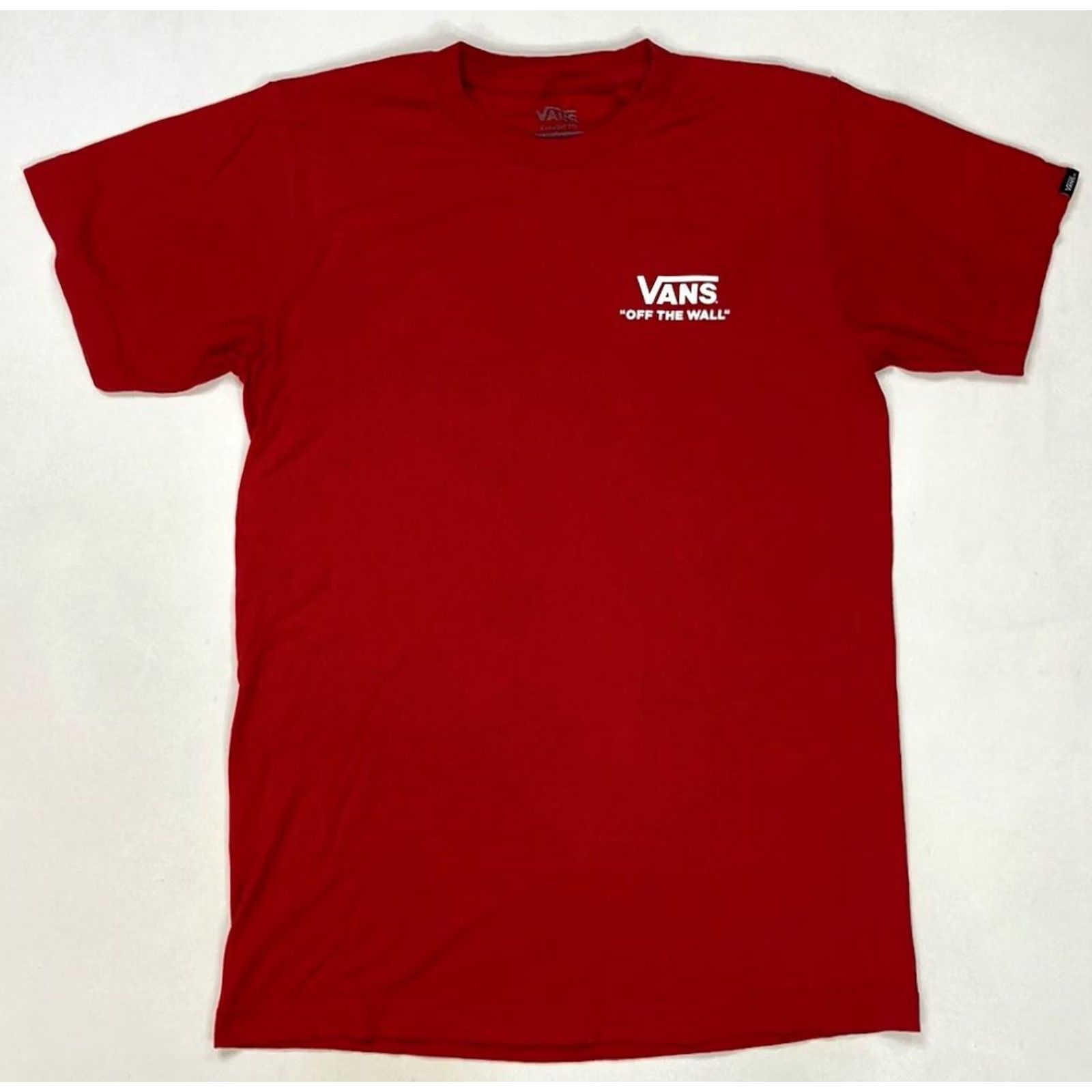 Vans Vans Shirt Men Small Red Graphic Print Holiday All Seasons Logo Short Sleeve Crew Neck 100% Cotton - Mens Size US S / EU 44-46 / 1 - 3 Thumbnail