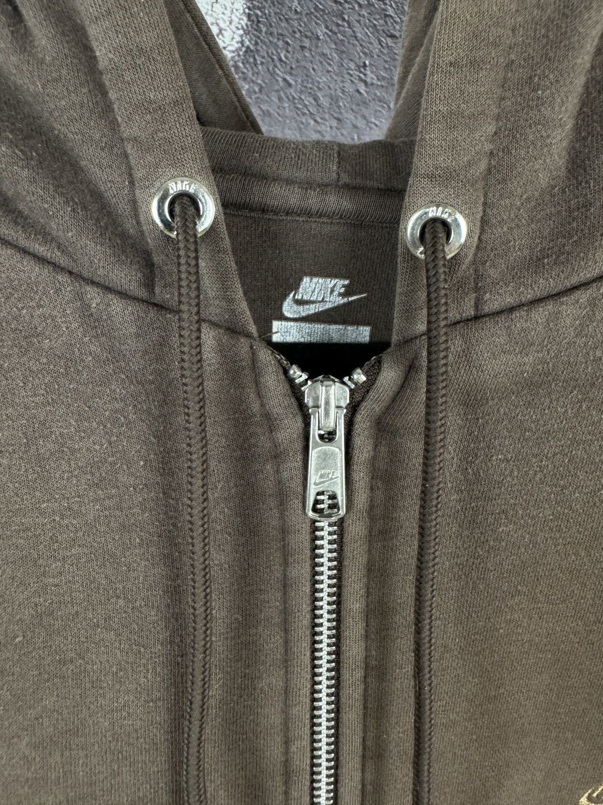 Nike Nike vintage Y2K brown faded hoodie swoosh drill Size US XL / EU 56 / 4 - 9 Thumbnail