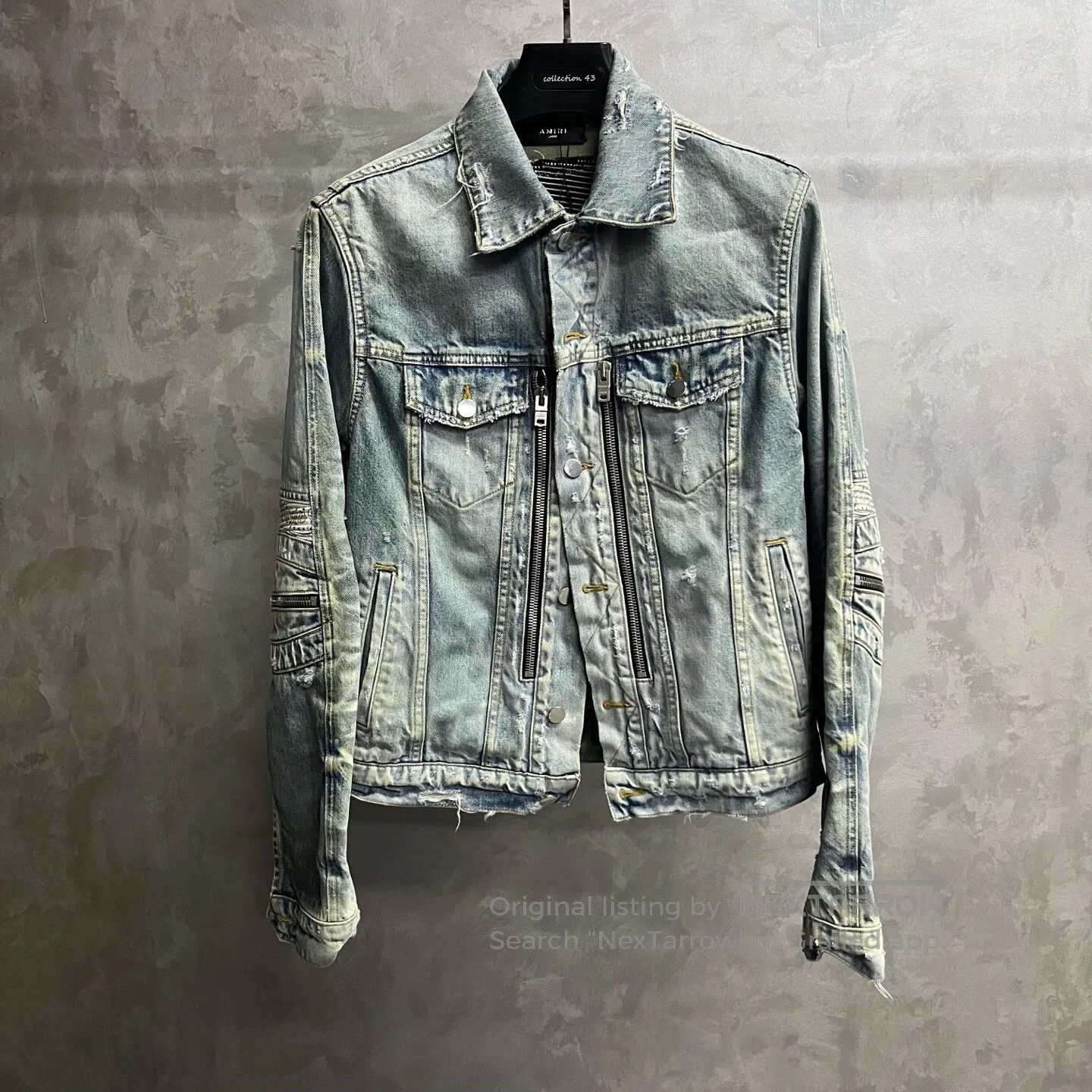 Balenciaga Balenciaga Denim jacket with blue stitching details on the Size US L / EU 52-54 / 3 - 1 Thumbnail