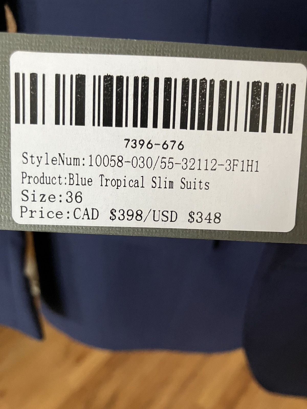 Designer × Spier & Mackay Spier & Mackay Tropical Blue Suit Blazer Size 36R - 4 Thumbnail