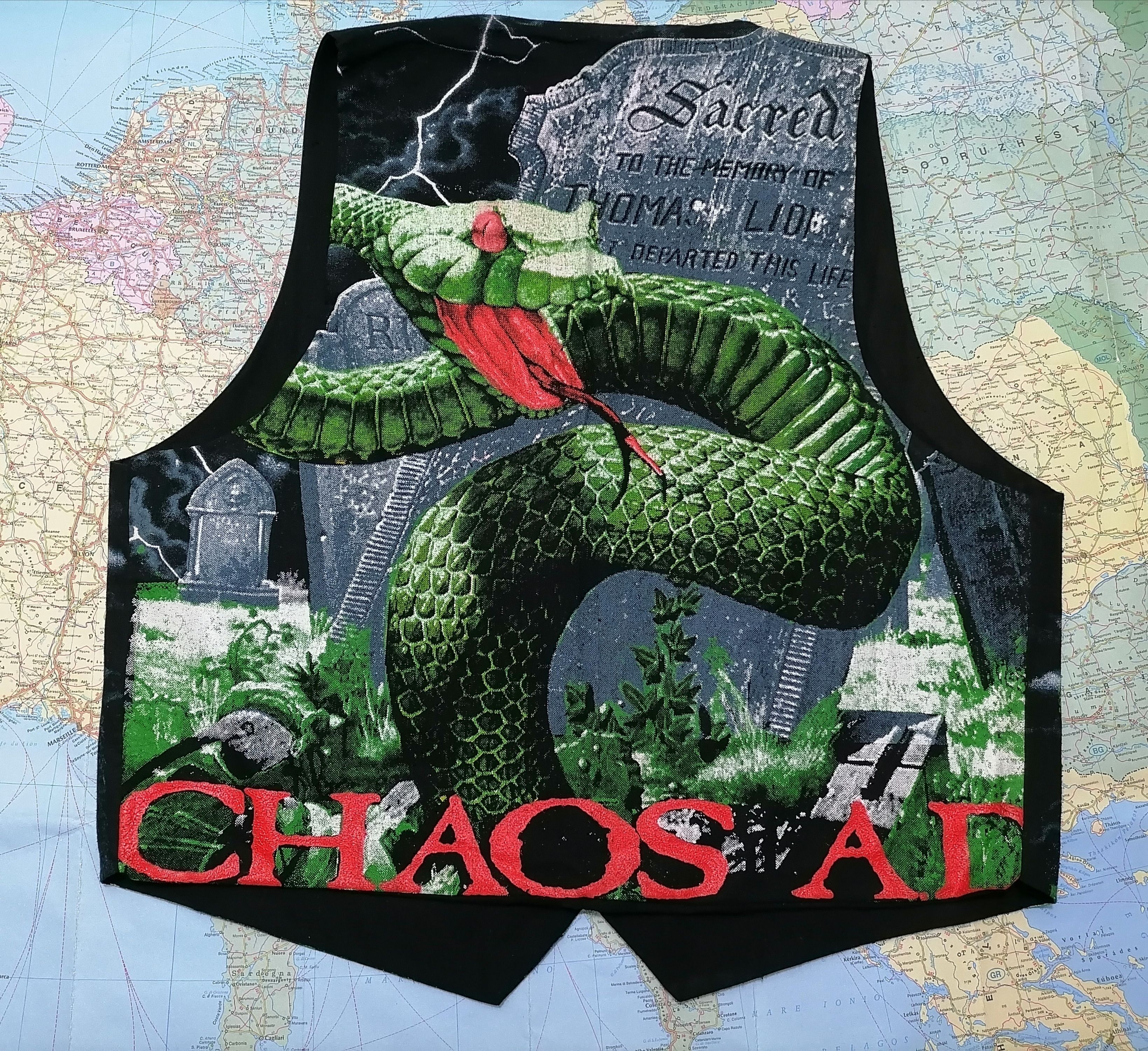 Vintage Vintage Gilet / Vest SEPULTURA , Large Turbo Gadget Size US L / EU 52-54 / 3 - 2 Thumbnail