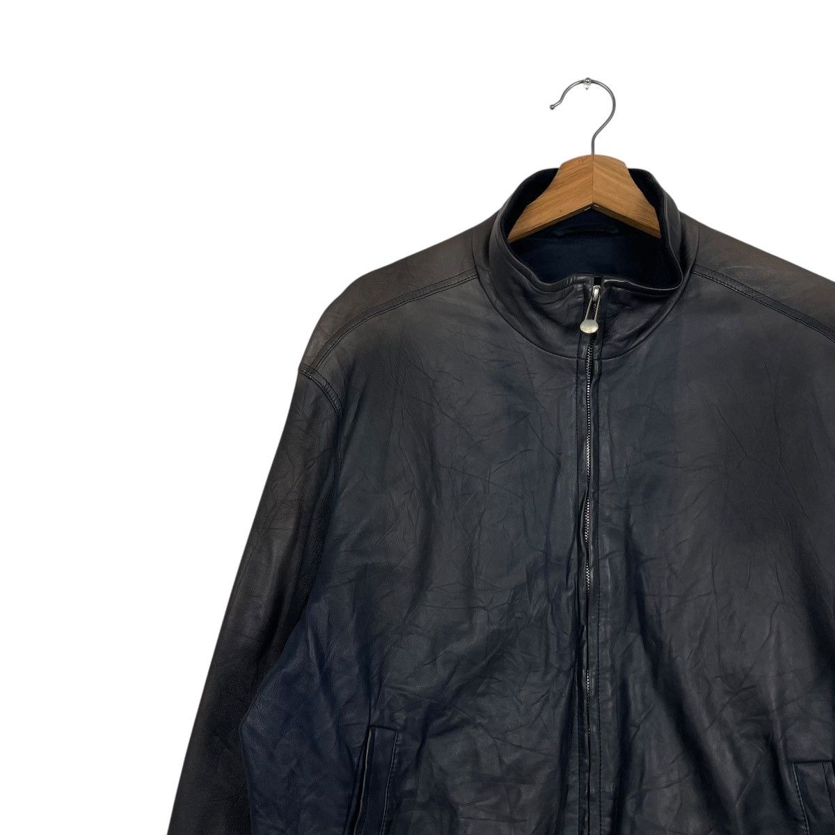 Designer 💥 LEATHER BIKER EDDY MONETTI JACKET Size US M / EU 48-50 / 2 - 6 Thumbnail