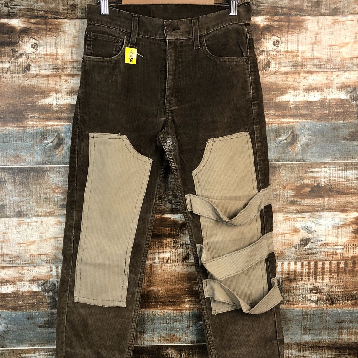 Levi's DL Levis 505 custom Brown Conduroy Jeans #C636 Size US 28 / EU 44 - 5 Thumbnail