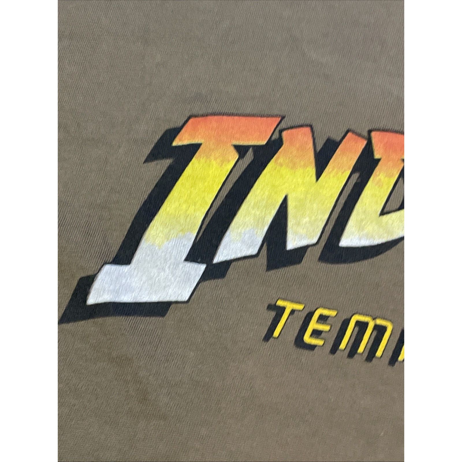 Fruit Of The Loom Vtg 1984 Indiana Jones Temple of Doom Movie Promo T-Shirt XL Size US XL / EU 56 / 4 - 5 Thumbnail