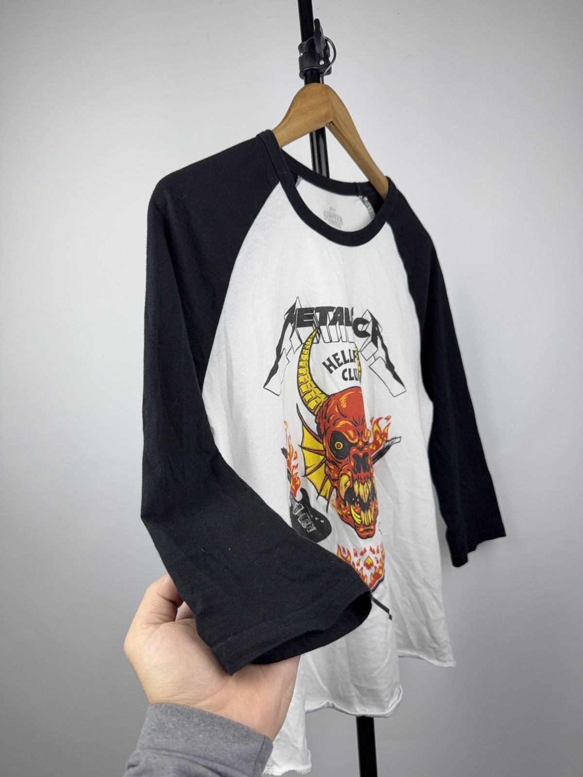 Metallica 2022 Stranger Things x Metallica Hellfire Club Raglan Tee Size US S / EU 44-46 / 1 - 6 Thumbnail