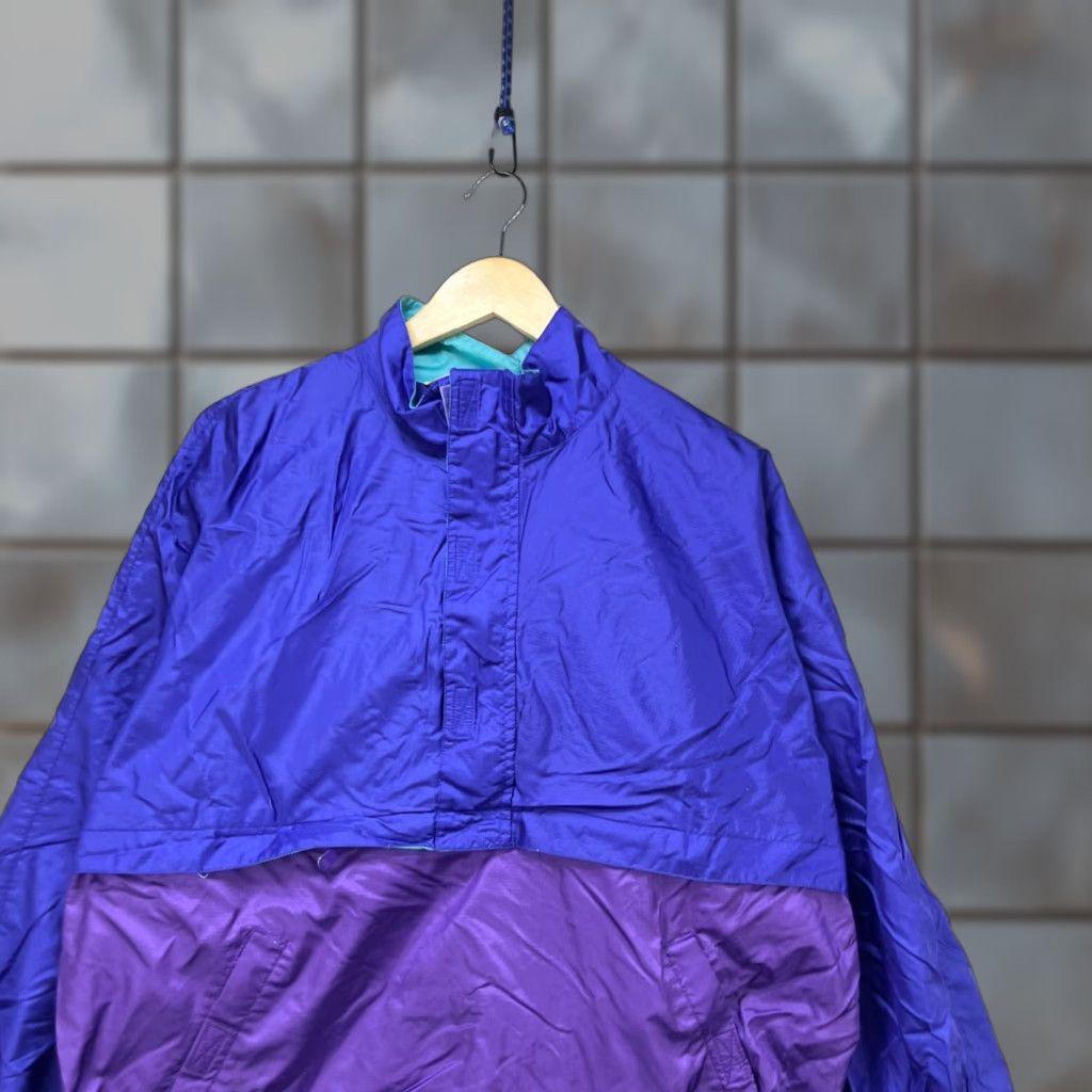 Vintage VINTAGE LL Bean Anorak Windbreaker Jacket Mens Large Blue 90s Nylon Activewear Size US L / EU 52-54 / 3 - 1 Thumbnail