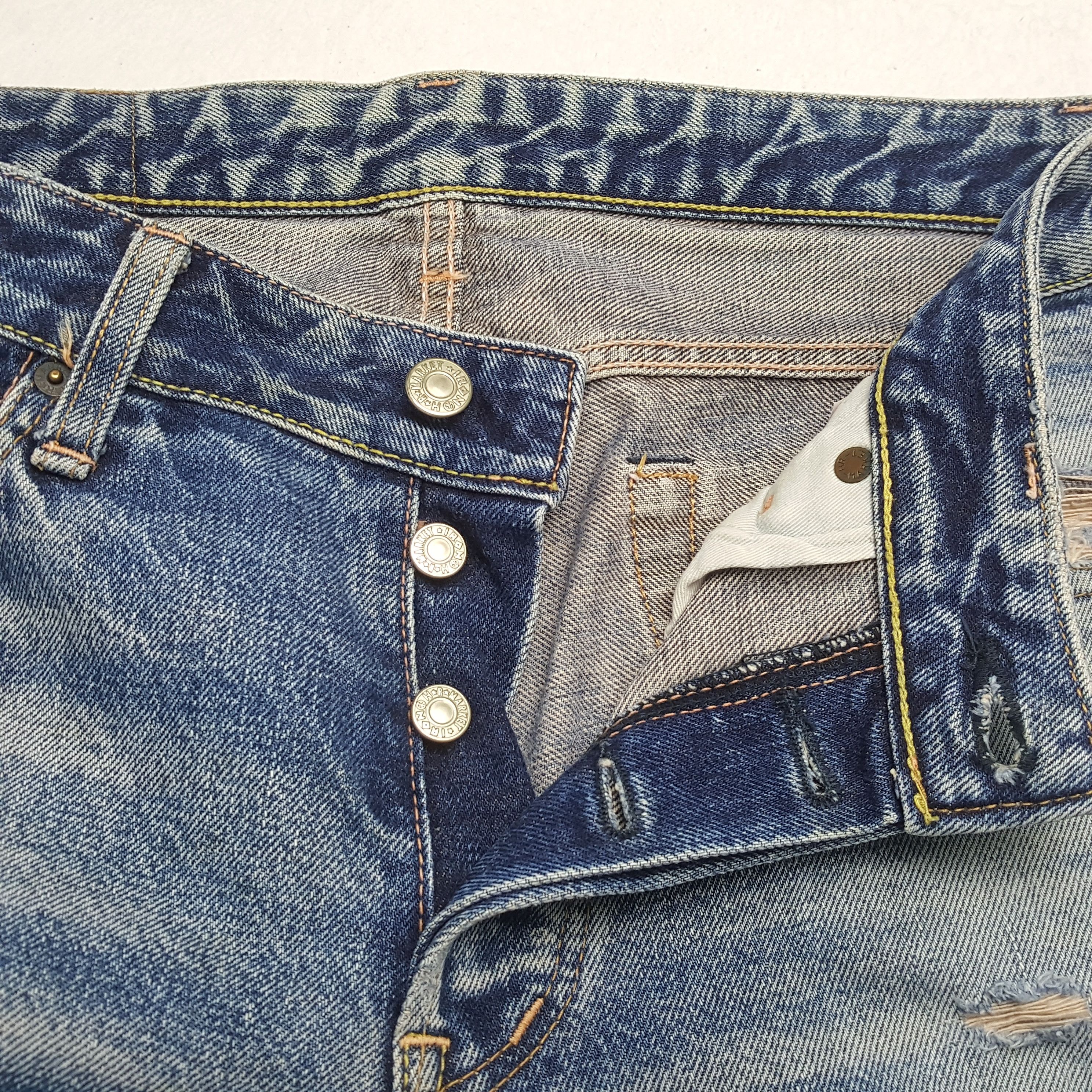 Japanese Brand × Vintage HRAMCHM Japanese Brand Style Distressed Jeans Size US 32 / EU 48 - 12 Thumbnail