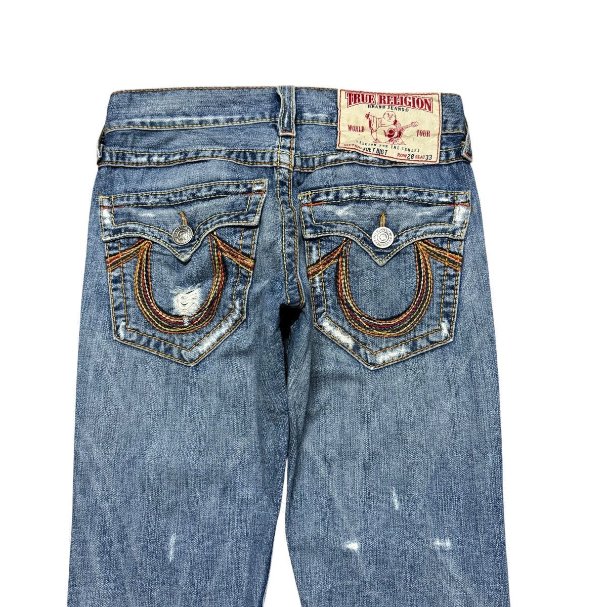 True Religion Vintage True Religion Joey Big T Denim Flare Jeans Size US 29 - 10 Thumbnail