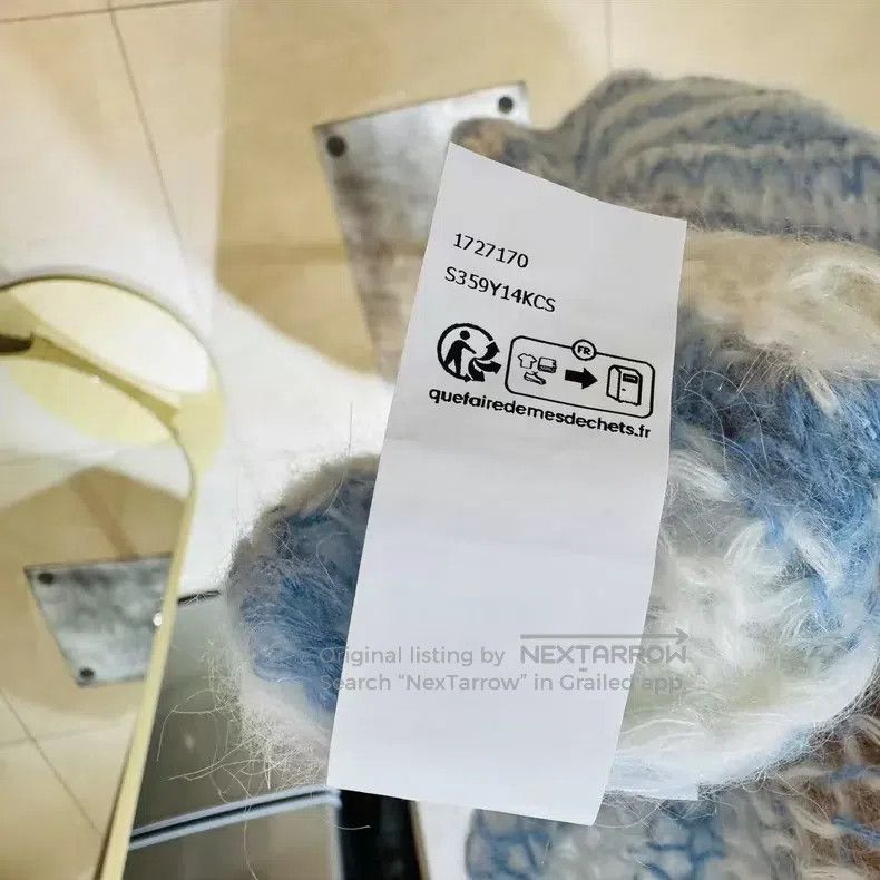 Loewe Loewe Light blue knitted sweater with big logo round neck, Size S / US 4 / IT 40 - 6 Thumbnail