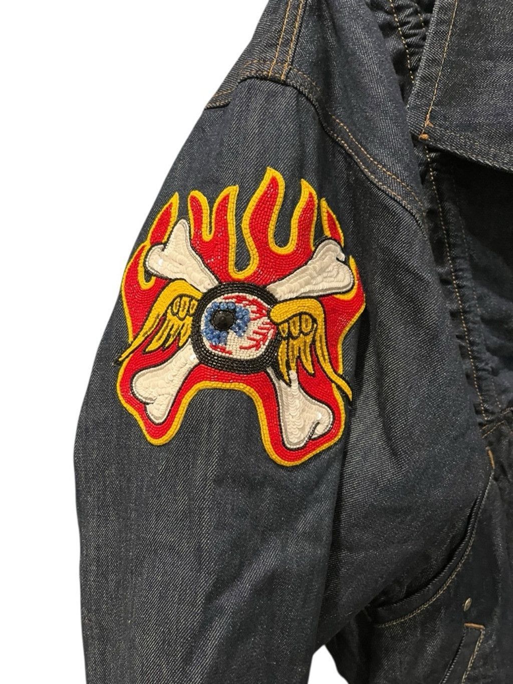 Von Dutch VTG NWT Von Dutch Denim Beaded Laurence Jacket Size Med Size M / US 6-8 / IT 42-44 - 6 Thumbnail