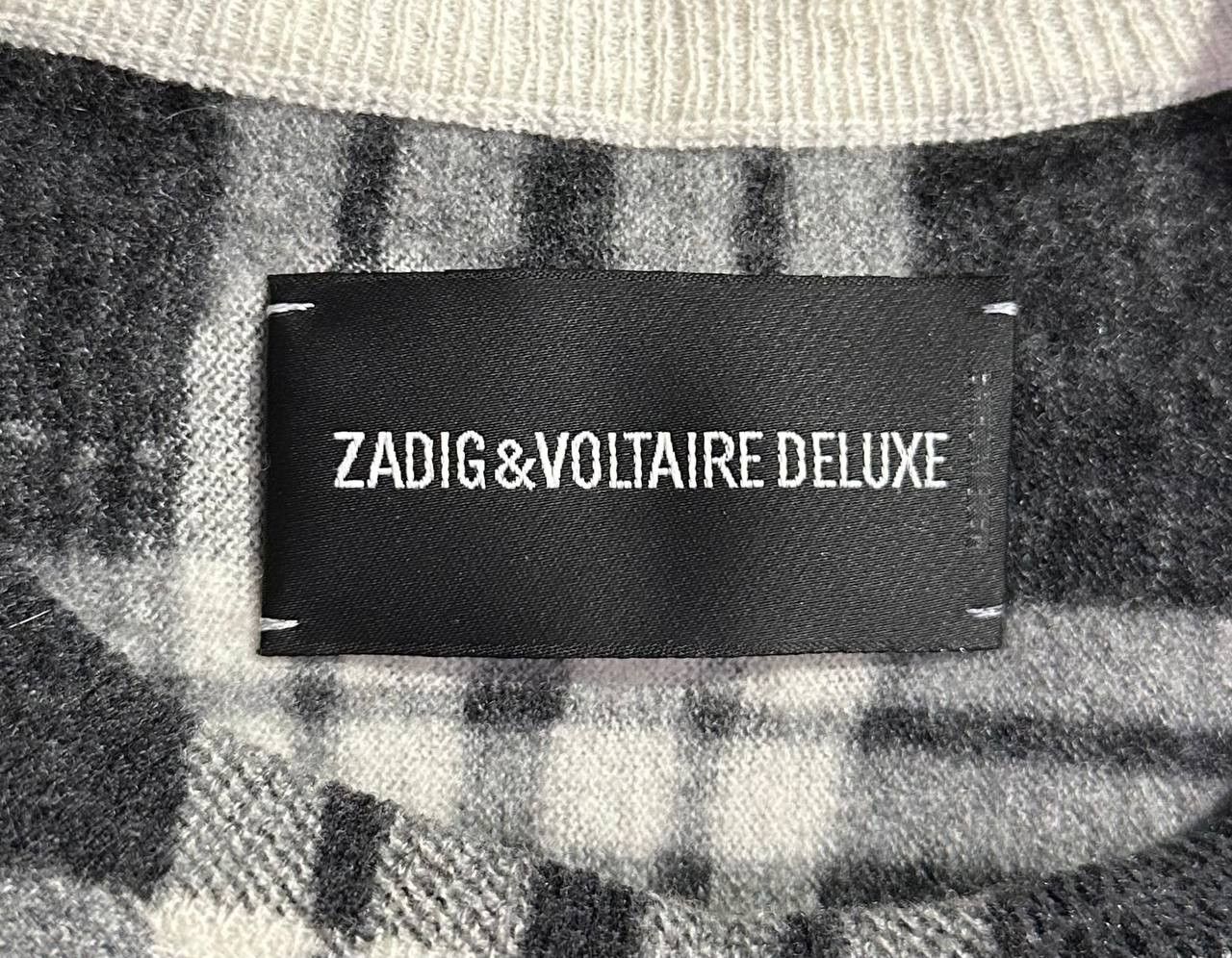 Zadig & Voltaire Zadig Voltaire Deluxe Cashmere Print Embellished Sweater Size M / US 6-8 / IT 42-44 - 10 Thumbnail