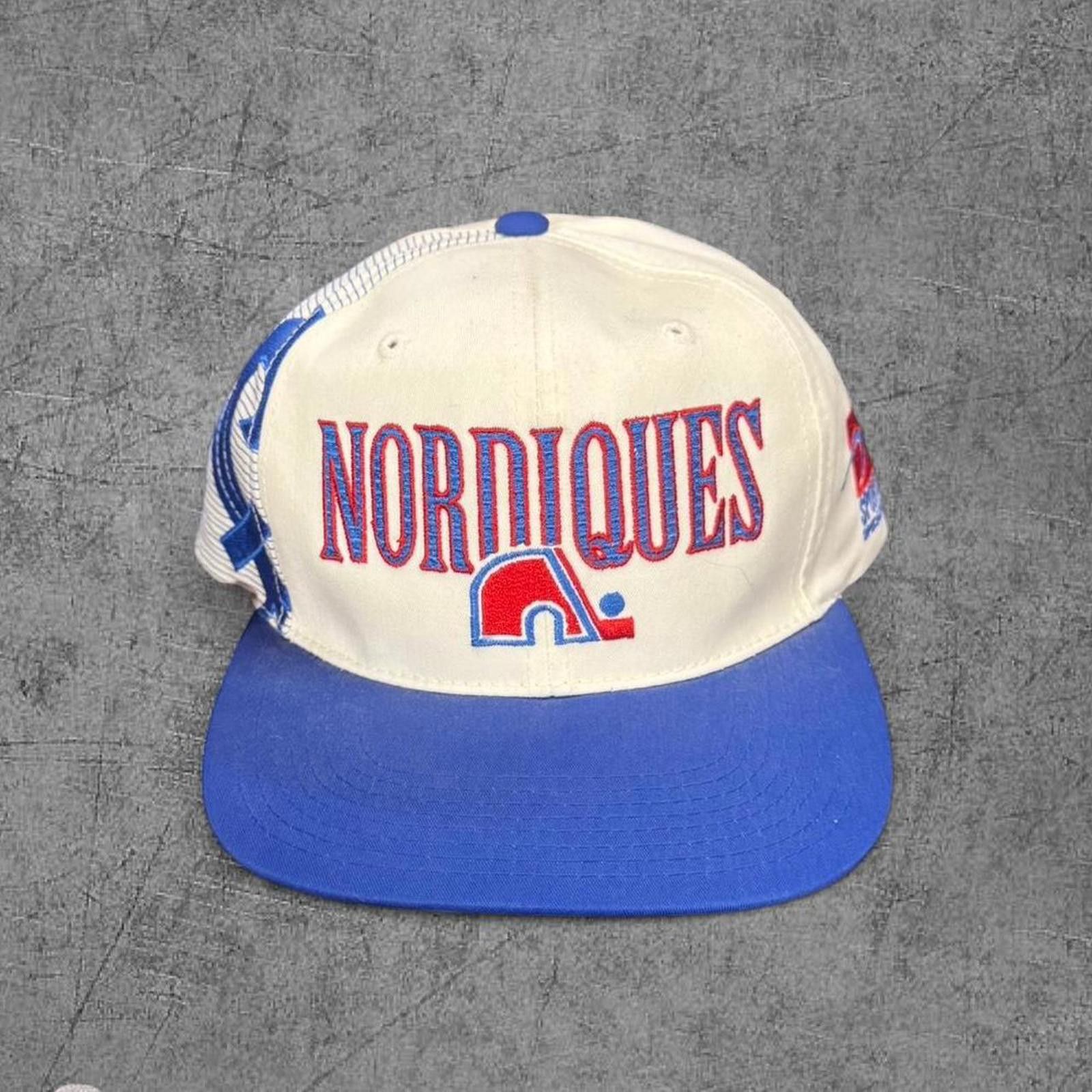 NHL Deadstock Nordiques NHL Centre Ice Script Hat Size ONE SIZE - 1 Thumbnail