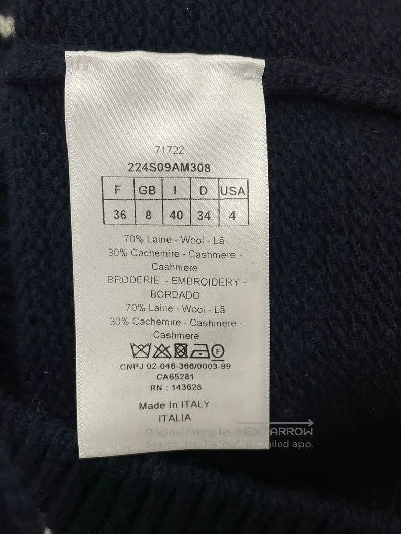 Dior Dior Blue five-pointed star knitted short sleeves Size XS / US 0-2 / IT 36-38 - 6 Thumbnail