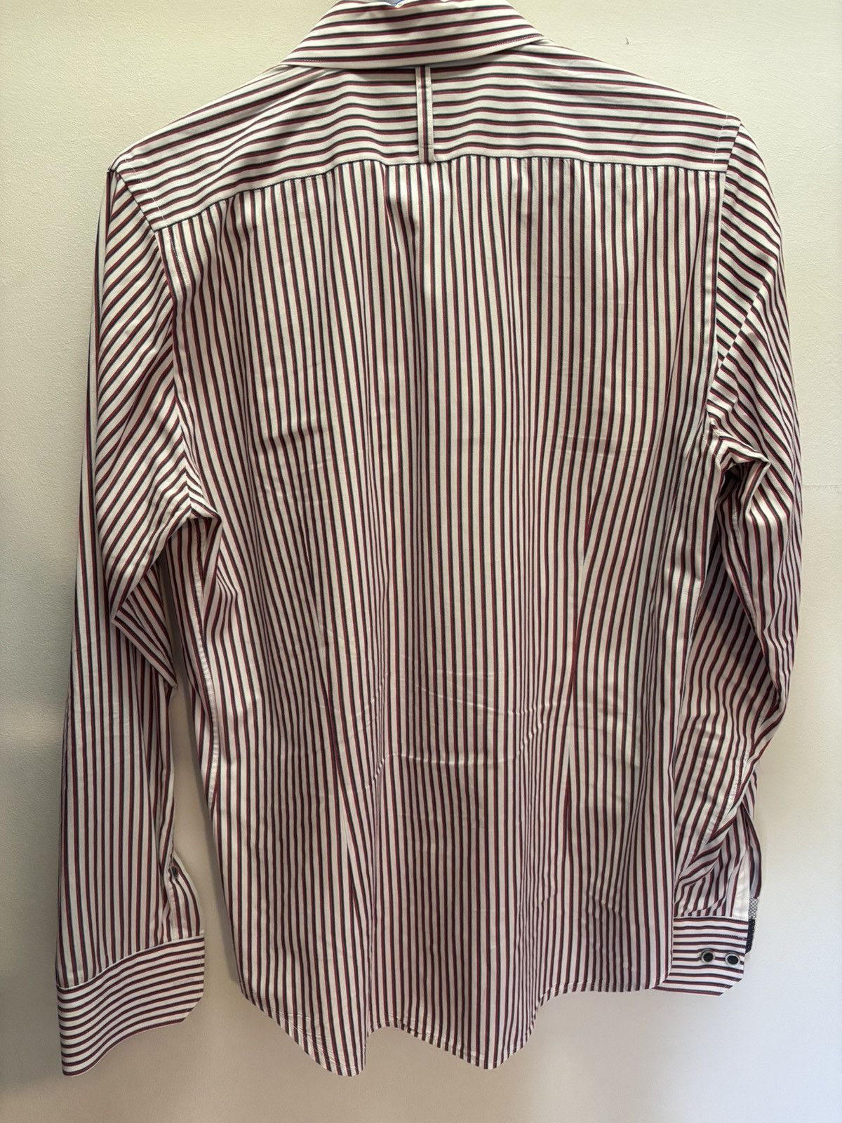 Express Men's Express Fitted Stripped Button Down Shirt (S/14-14.5) Size US S / EU 44-46 / 1 - 5 Thumbnail