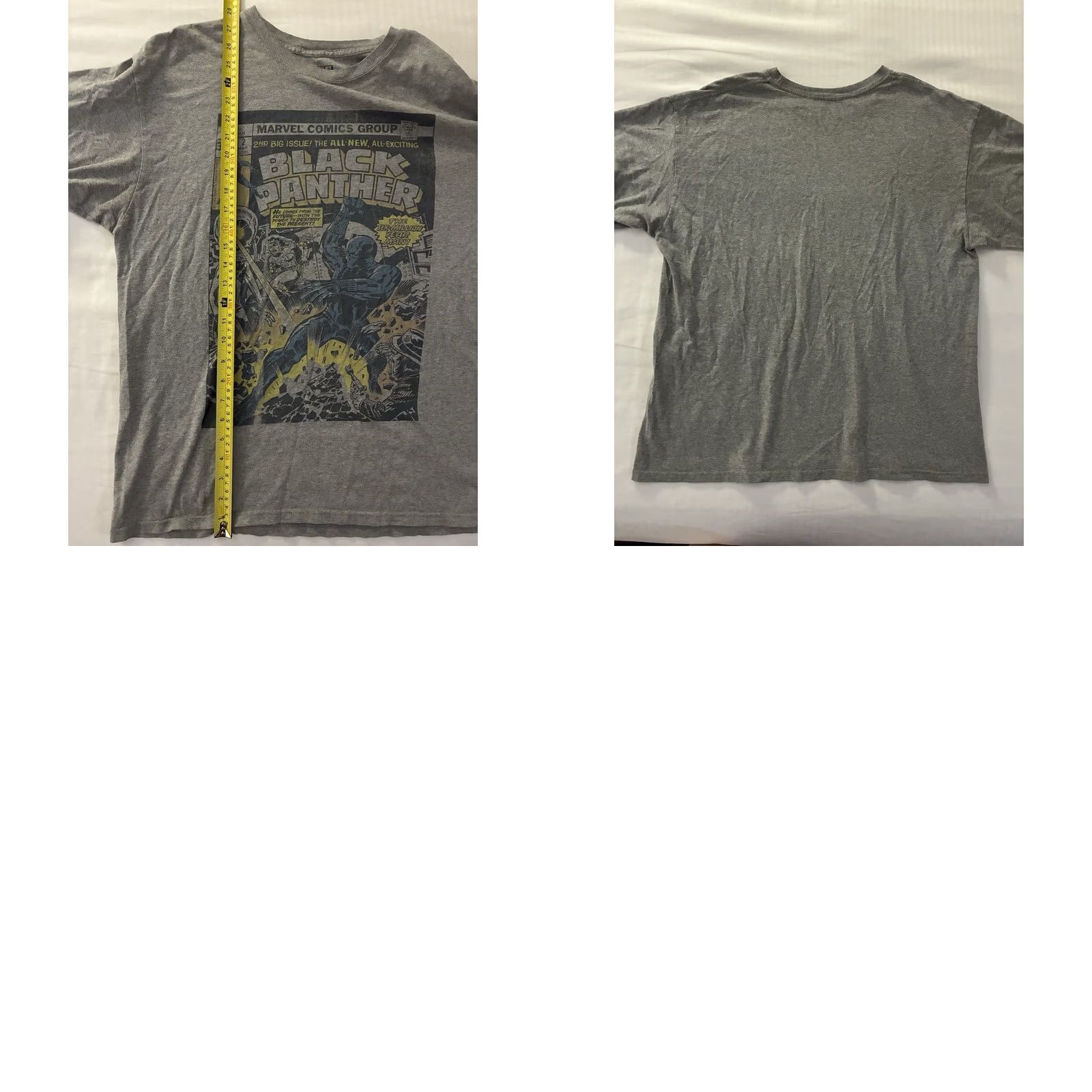 Vintage VINTAGE Black Panther MARVEL COMICS Gray T-Shirt XL Size US XL / EU 56 / 4 - 8 Thumbnail