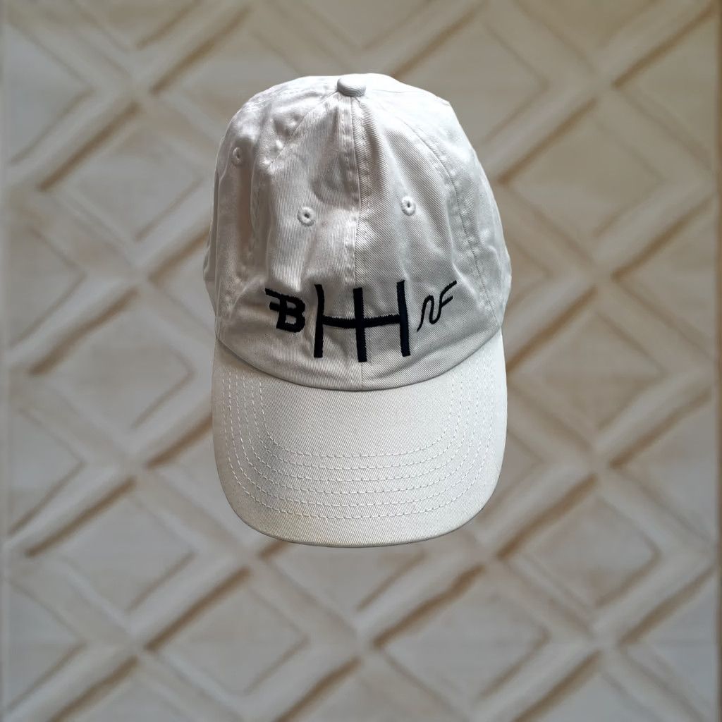 Bally Unbranded Adjustable Baseball Cap Hat White Black Logo Cotton OSFM Adult Baseball Cap Hat White Black Logo Cotton OSFM Adult Size ONE SIZE - 1 Thumbnail