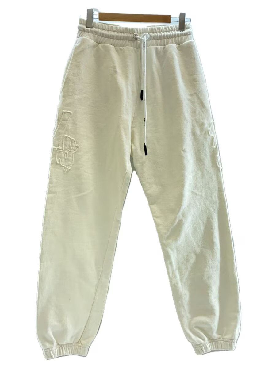 Palm Angels Palm Angels Logo Patch Cotton Sweatpants White Size US 30 / EU 46 - 1 Thumbnail