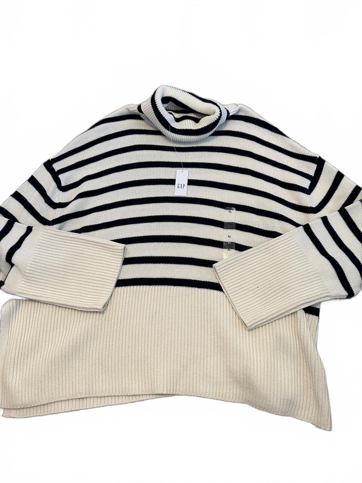 Gap GAP Striped Cozy Turtleneck Sweater - Size XL Size XL / US 12-14 / IT 48-50 - 1 Thumbnail
