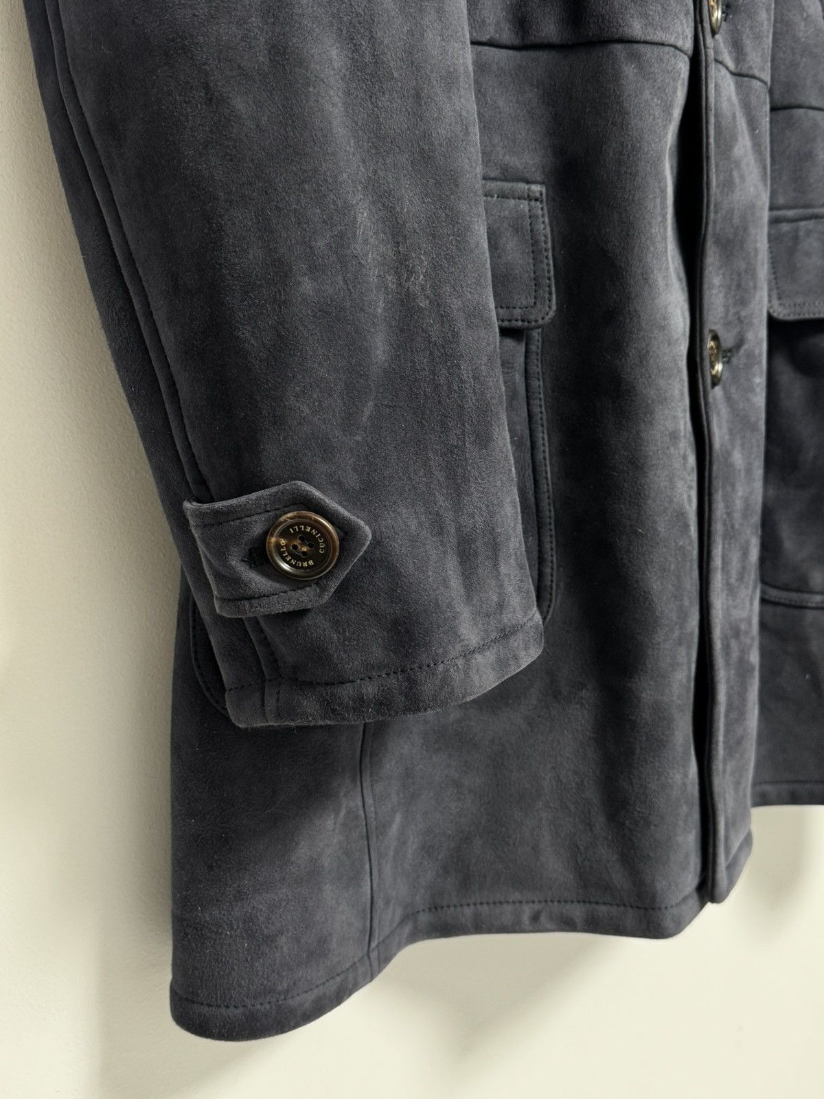Brunello Cucinelli Brunello Cucinelli Shearling Leather Biker Fur Heavy Coat Size US XXL / EU 58 / 5 - 7 Thumbnail