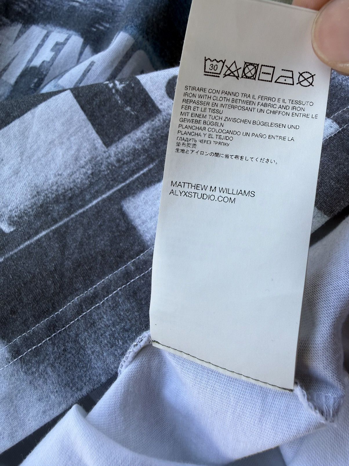 Alyx 1017 ALYX 9SM 23AW Mark Flood Oversized Raglan T-Shirt Size US S / EU 44-46 / 1 - 12 Thumbnail