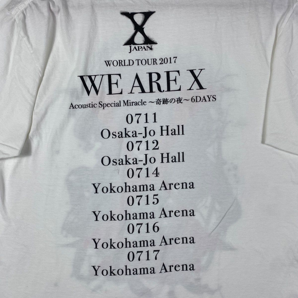 Band Tees X-JAPAN World Tour 2017 We Are X Acoustic Special Miracle Size US L / EU 52-54 / 3 - 6 Thumbnail