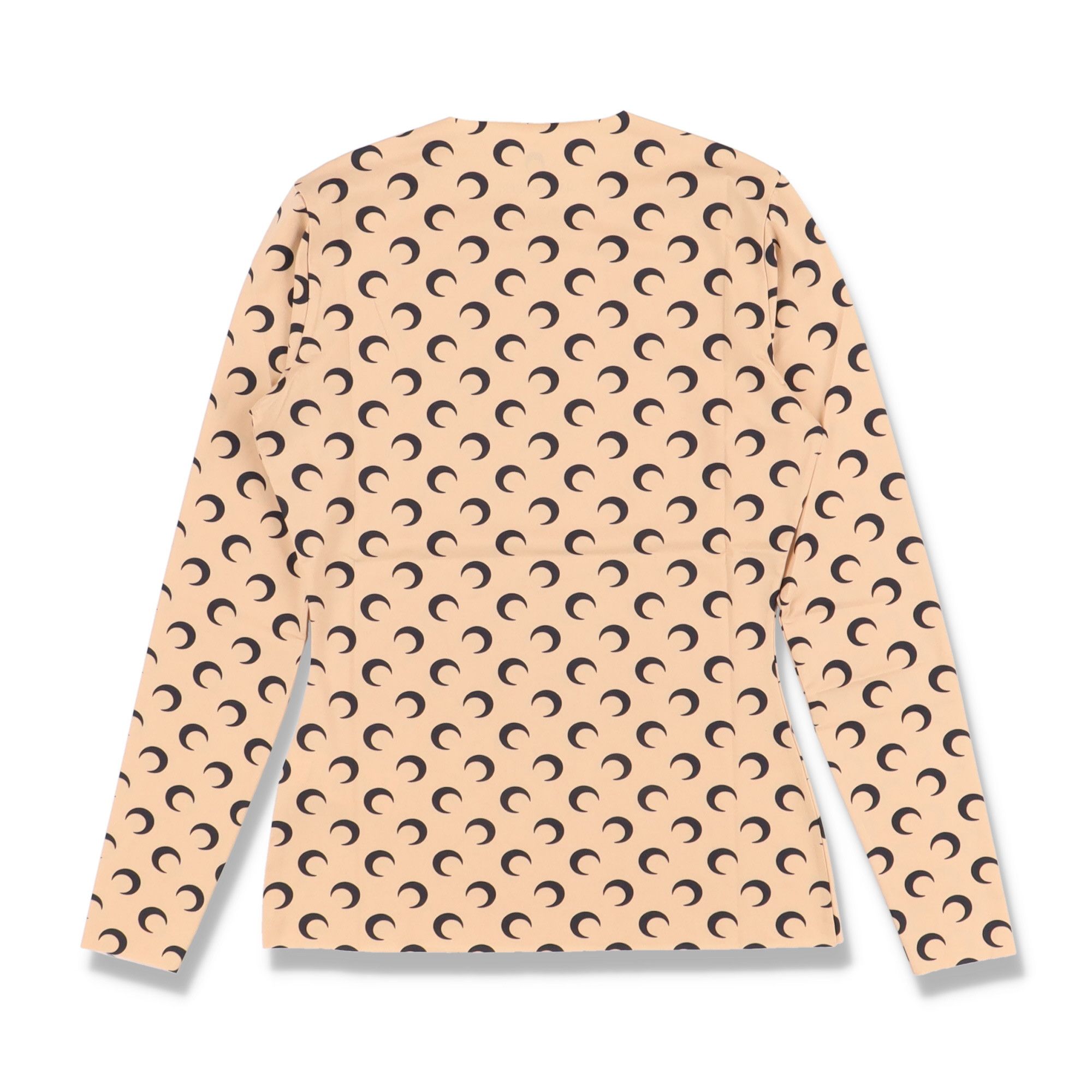 Marine Serre Pale Pink Borderline Moon Print Second Skin Top Size L / US 10 / IT 46 - 8 Thumbnail