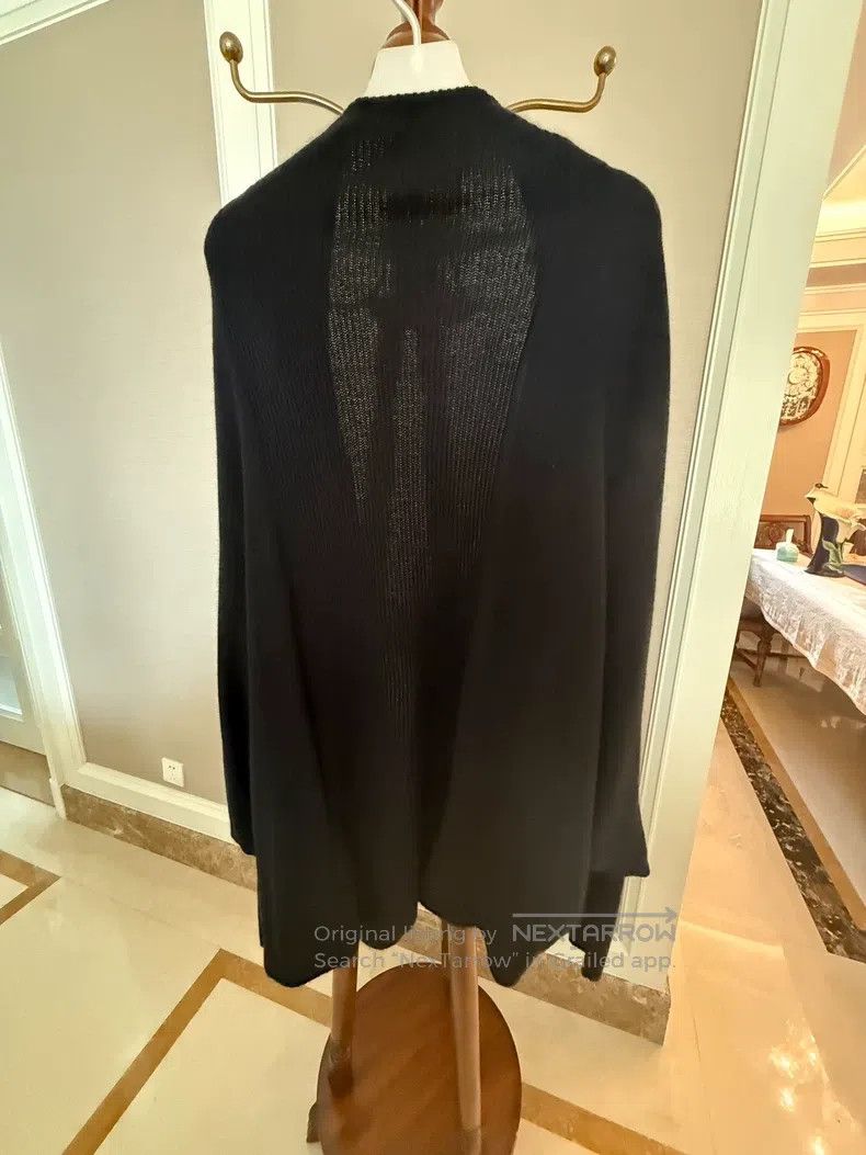 Yohji Yamamoto Yohji Yamamoto Black Knit Cardigan shirt Size US M / EU 48-50 / 2 - 2 Thumbnail