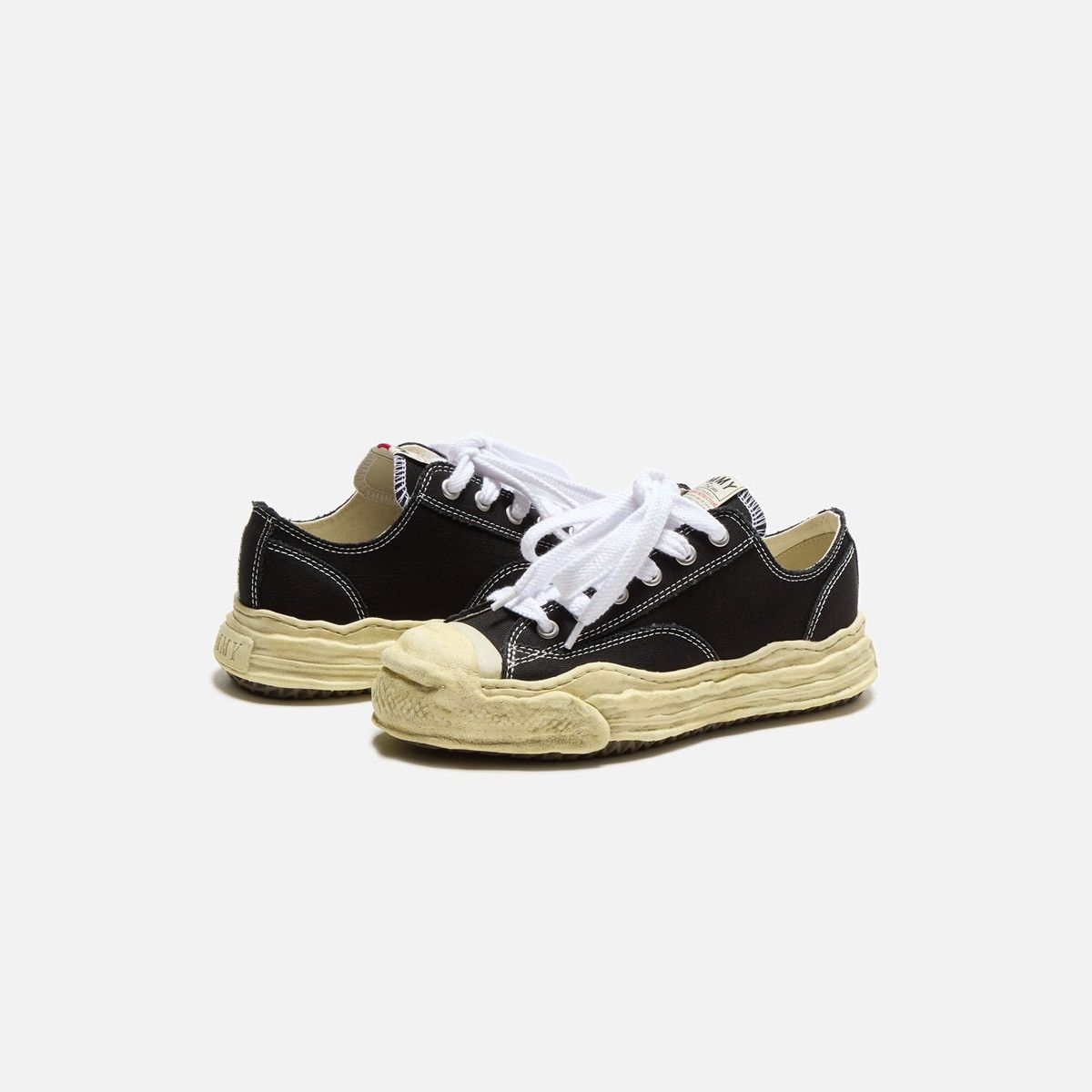 Maison MIHARA YASUHIRO MAISON MIHARA YASUHIRO "HANK VINTAGE SOLE CANVAS LOW" BLACK Size US 6.5 / EU 39-40 - 1 Thumbnail