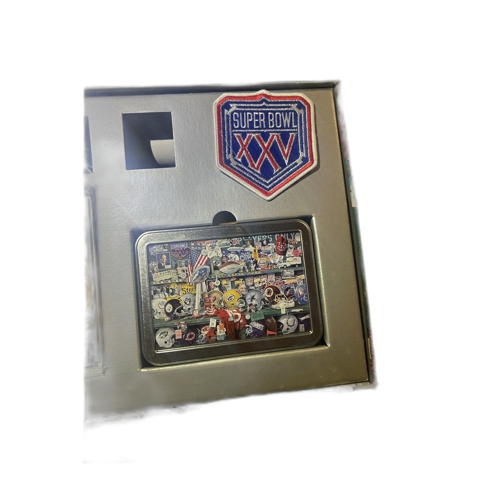 Vintage Super Bowl XXV Anniversary Commemorative Collection Box Set Size US XXS / EU 40 - 5 Thumbnail