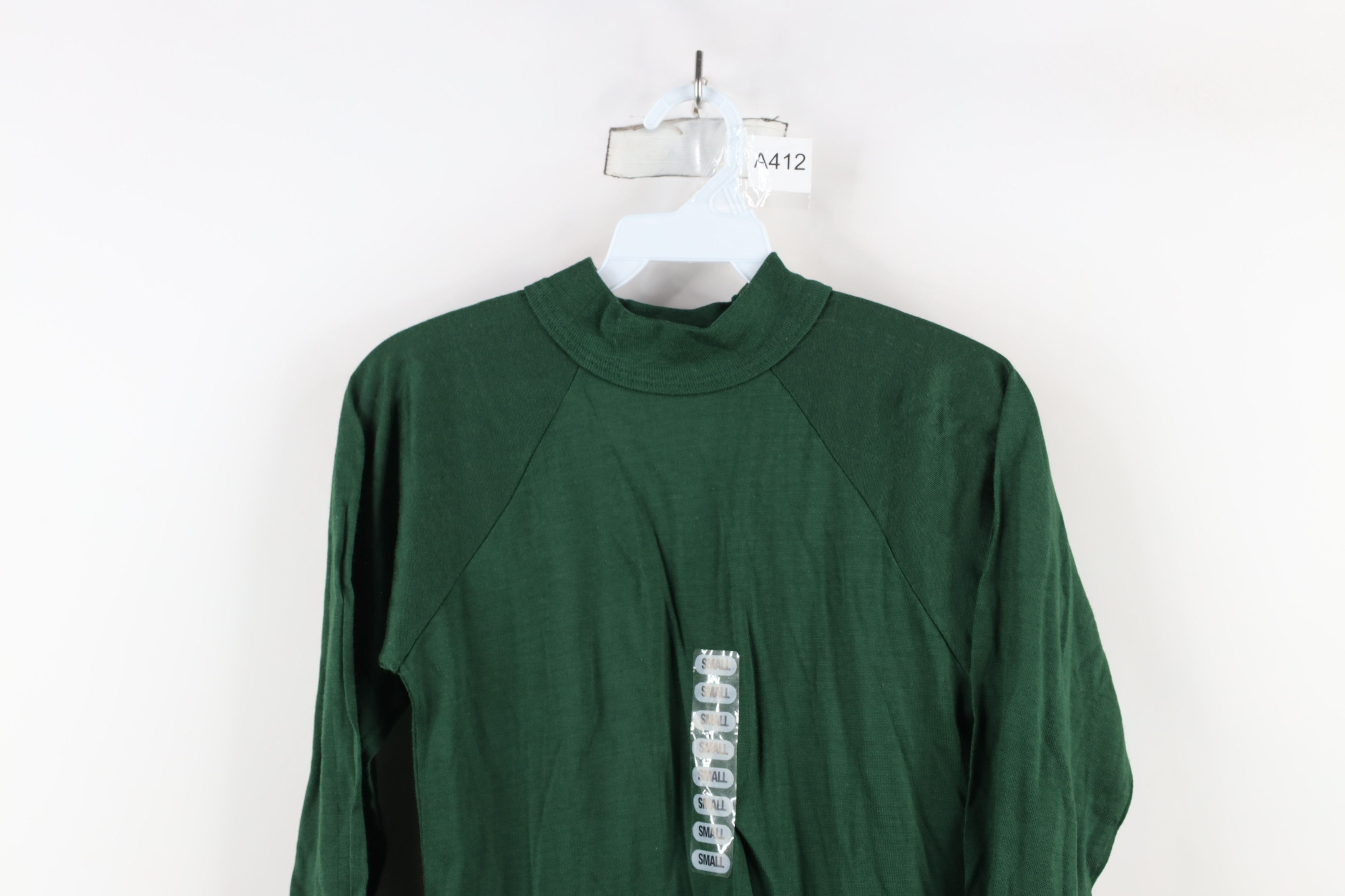 Vintage Deadstock Vintage 50s 60s Jersey T-Shirt Dark Green USA Size US S / EU 44-46 / 1 - 2 Thumbnail