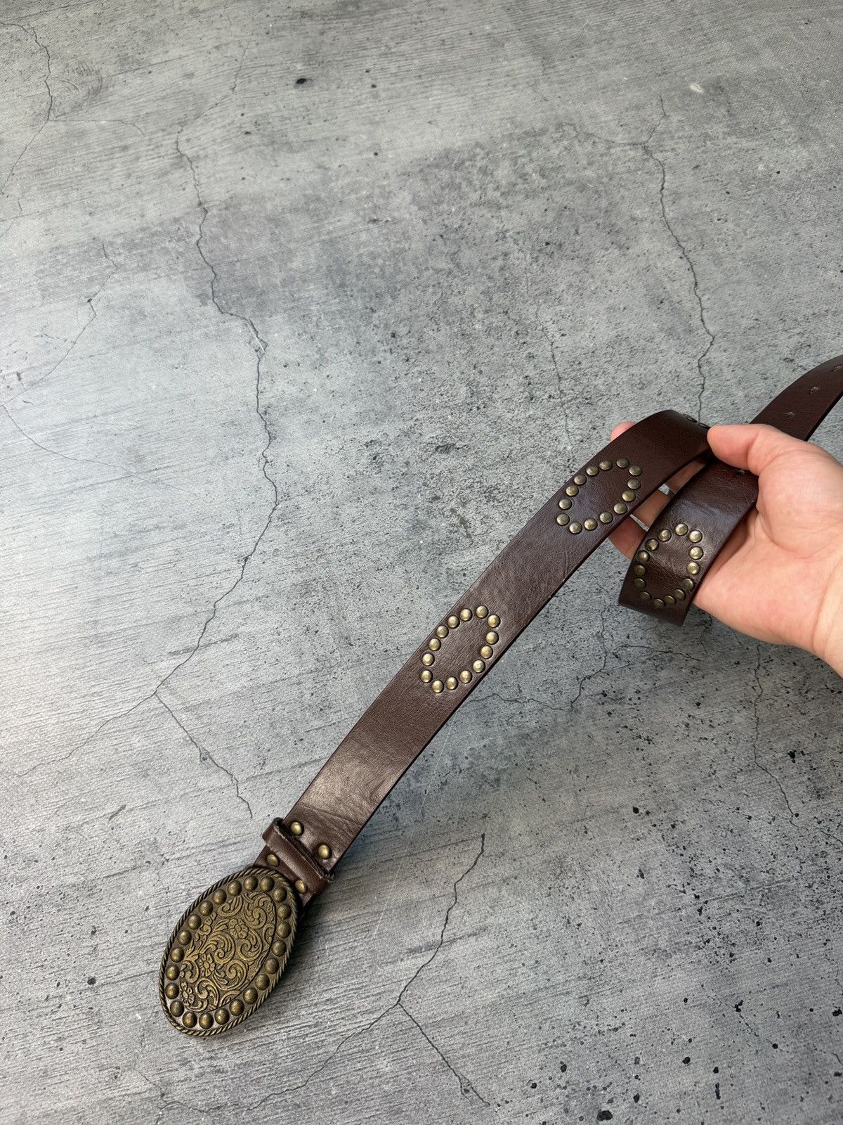 If Six Was Nine 00’s NUMBER NINE STYLE LEATHER RARE Y2K BELT VINTAGE Size ONE SIZE - 4 Thumbnail