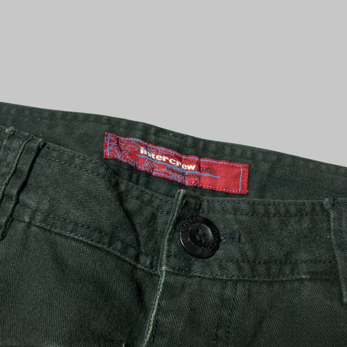 Designer × Hysteric Glamour × Japanese Brand INTERCREW Black Washed Cargo Pants Multi Pocket💥 Size US 29 - 5 Thumbnail