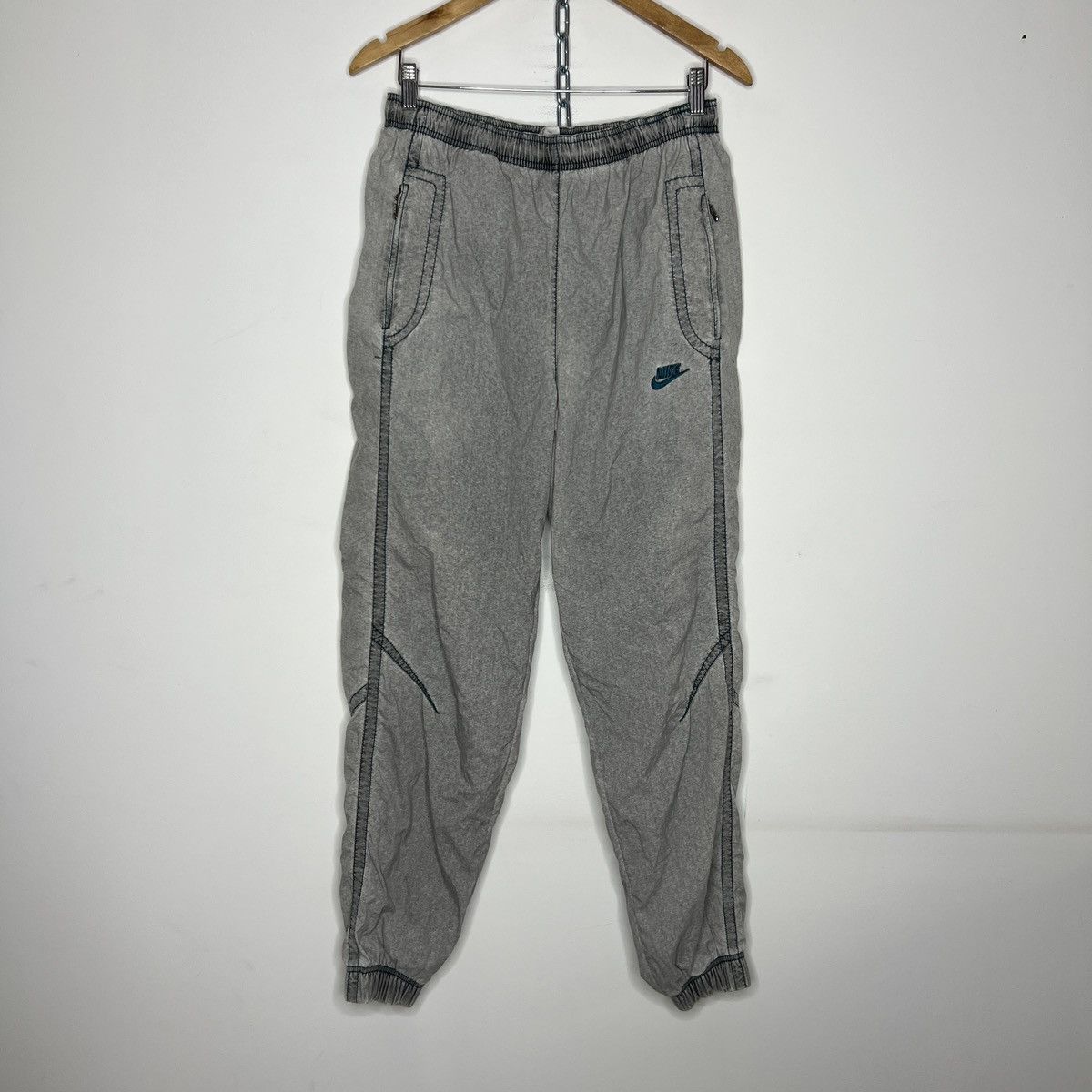 Nike × Vintage Vintage Nike Oversized Drill Y2K Grey Tracksuit 80s 90s Size US M / EU 48-50 / 2 - 10 Thumbnail