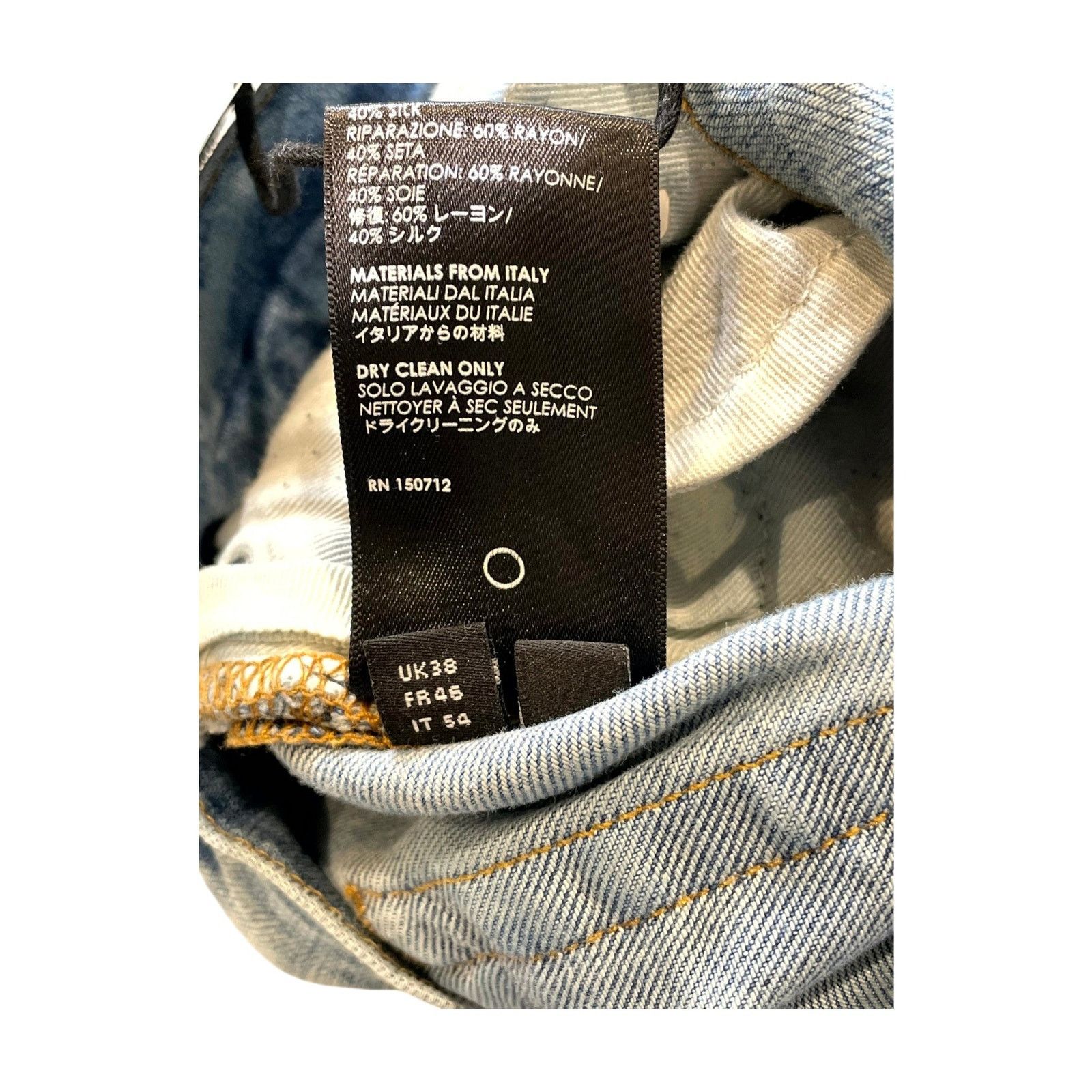 Amiri Amiri "MX2 Paisley Patch" Light Wash & Brown Jeans Size US 38 / EU 54 - 6 Thumbnail