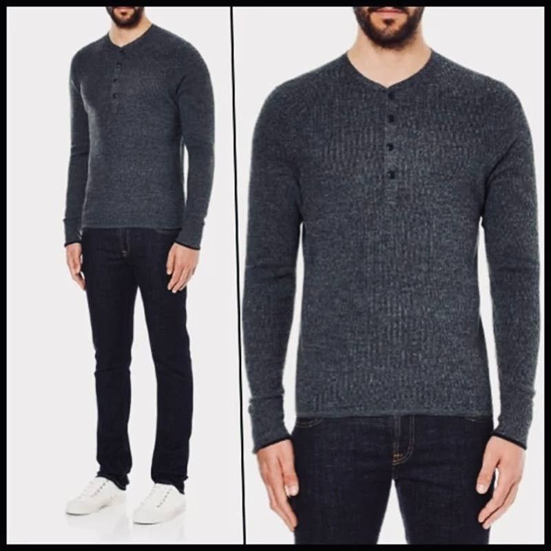 image of Rag Bone Rag & Bone Gray Crewneck Sweater | Size S in Grey, Men's