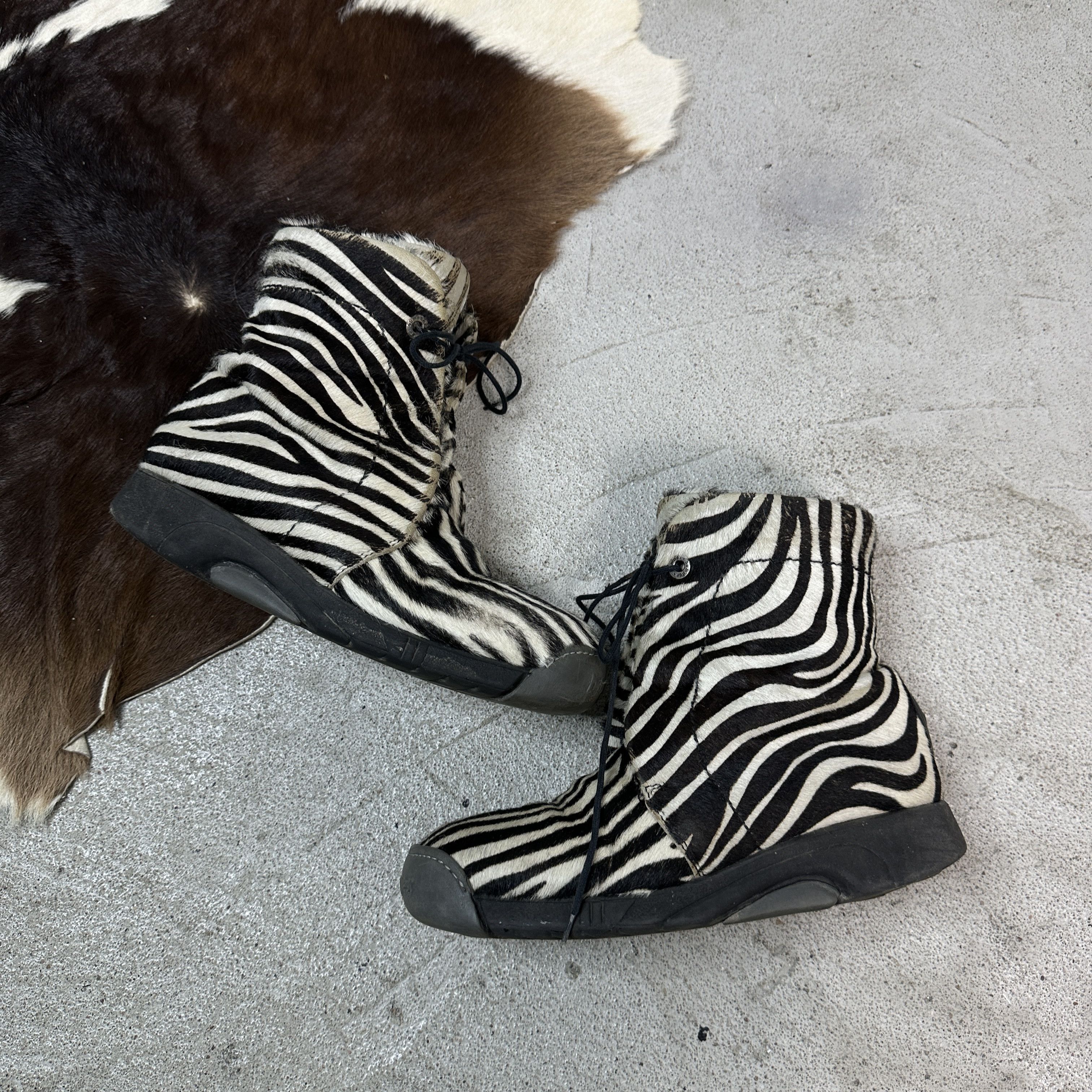Vintage Vintage Shoes Bumper Horsehair Zebra Print Size US 8 / IT 38 - 7 Thumbnail