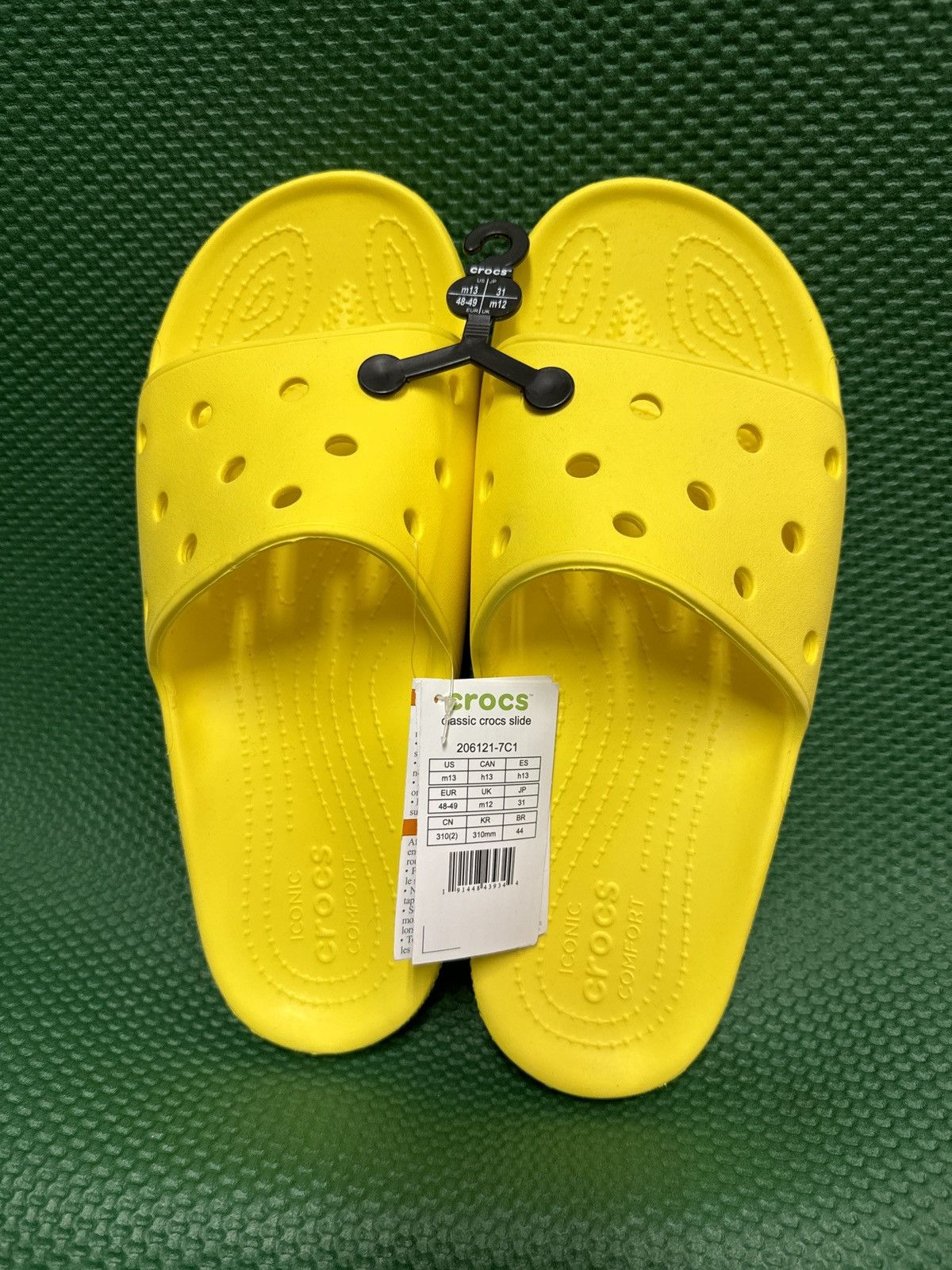 Crocs Crocs Yellow Slides/Sandals, Men’s Size 13 Size US 13 / EU 46 - 1 Thumbnail