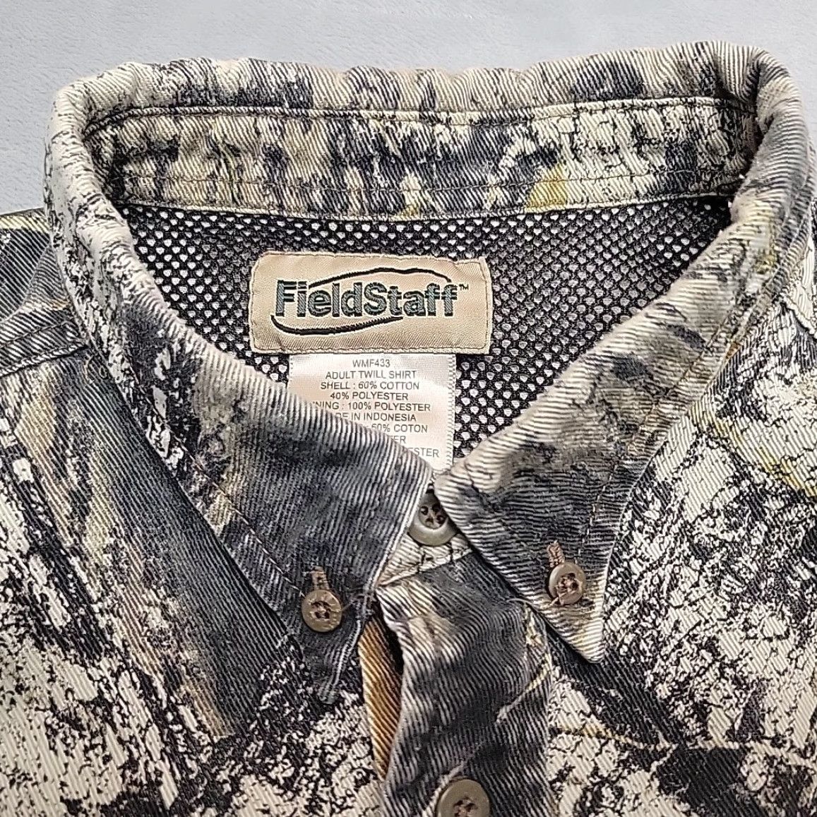 Vintage VINTAGE Fieldstaff Camouflage Shirt Mens L Brown Twill Flannel Mossy Oak Breakup Hunt Shirt Button-Up Long Sleeve Casual Mens Size US L / EU 52-54 / 3 - 4 Thumbnail