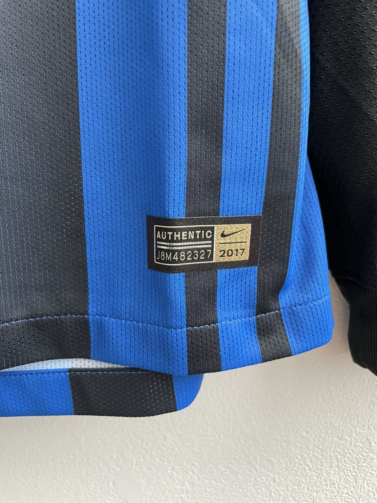 Nike Inter Milan 2017 2018 Player Issue Match Worn? Shirt Jersey Size US L / EU 52-54 / 3 - 7 Thumbnail