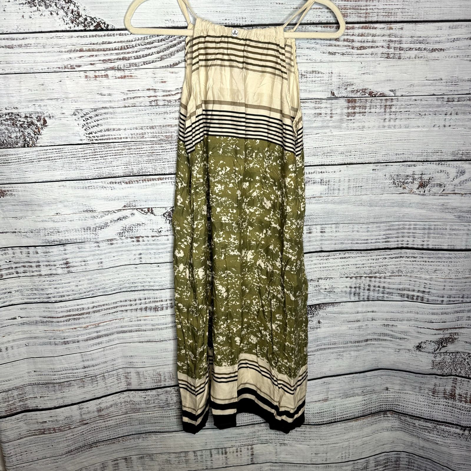 Prana Prana Parisol Midi Cardo Canopy Dress Green Halter Boho Med Size M / US 6-8 / IT 42-44 - 4 Thumbnail